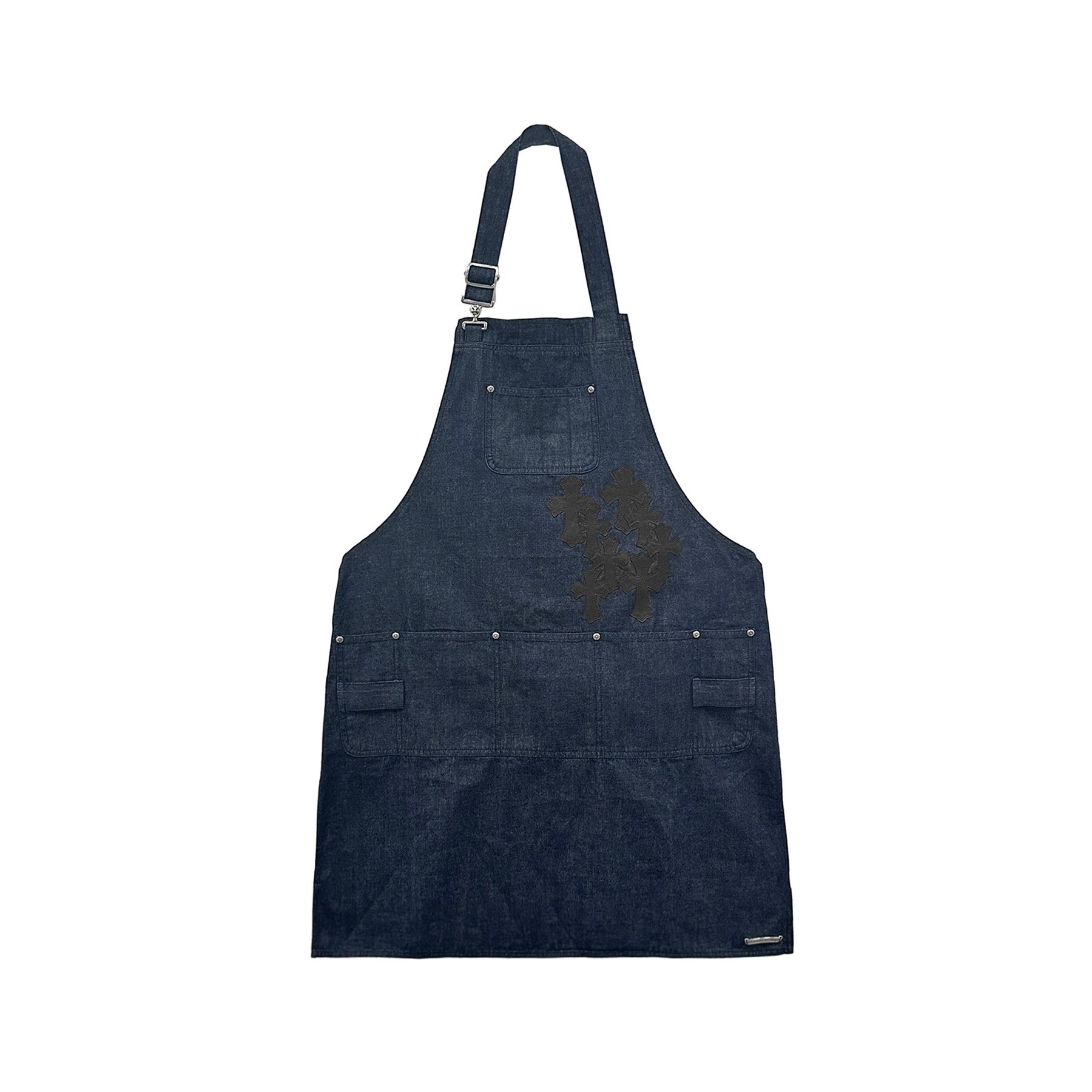Chrome Hearts Chrome Hearts Black Leather Cross Patch Denim Apron Size L / US 10 / IT 46 - 1 Thumbnail