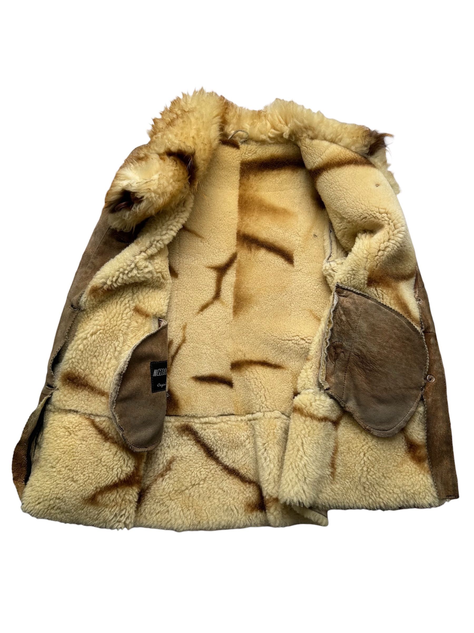 Vintage Real Sheepskin Coat From The 90's(V375) Size S / US 4 / IT 40 - 4 Thumbnail
