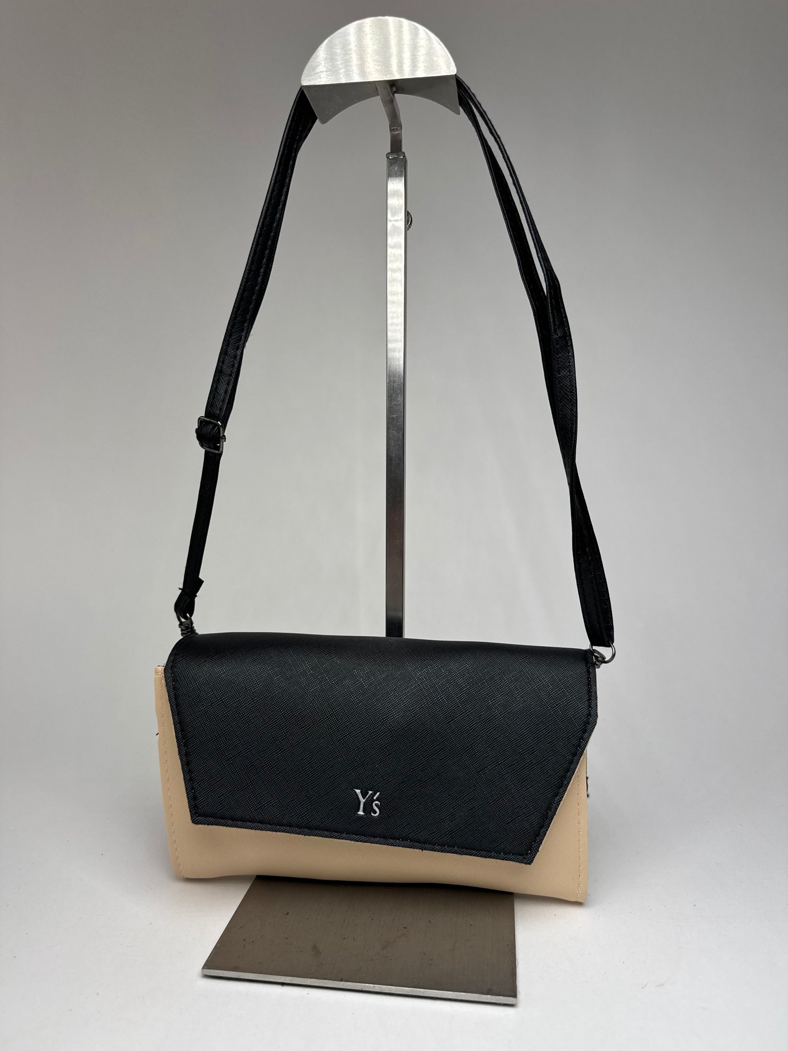 Vintage 2 Way leather bag black/beige