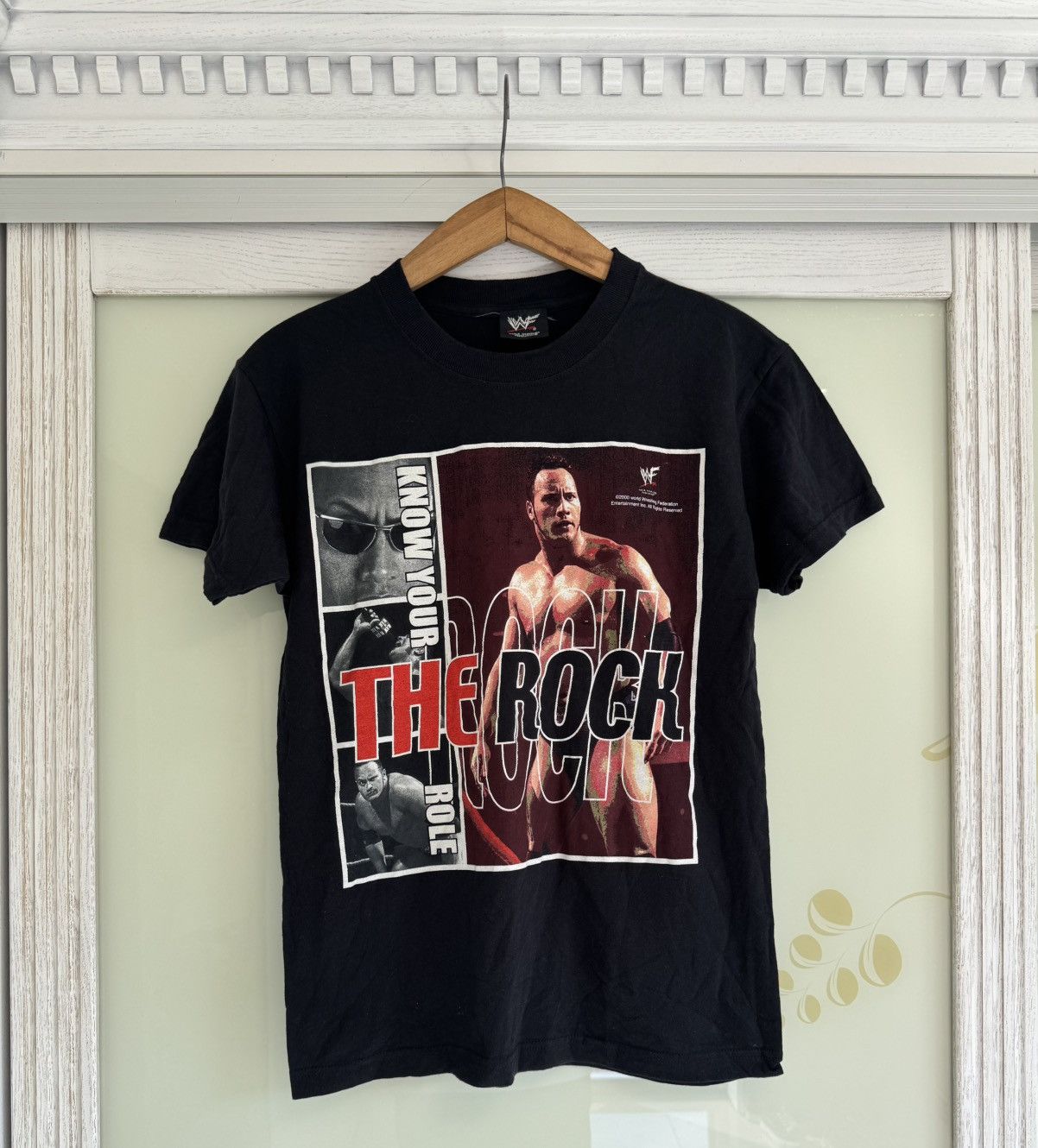 WWF Vintage WWF 2000 The Rock Promo T-shirt WWE Rare Tee Size US S / EU 44-46 / 1 - 1 Thumbnail