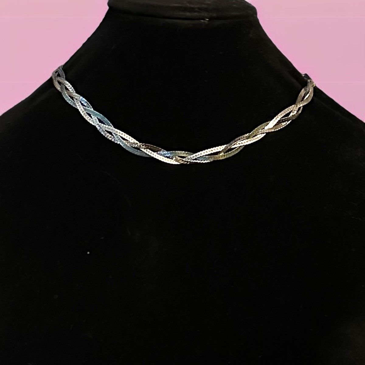 Vintage Vintage silver tone braid necklace Size ONE SIZE - 1 Thumbnail