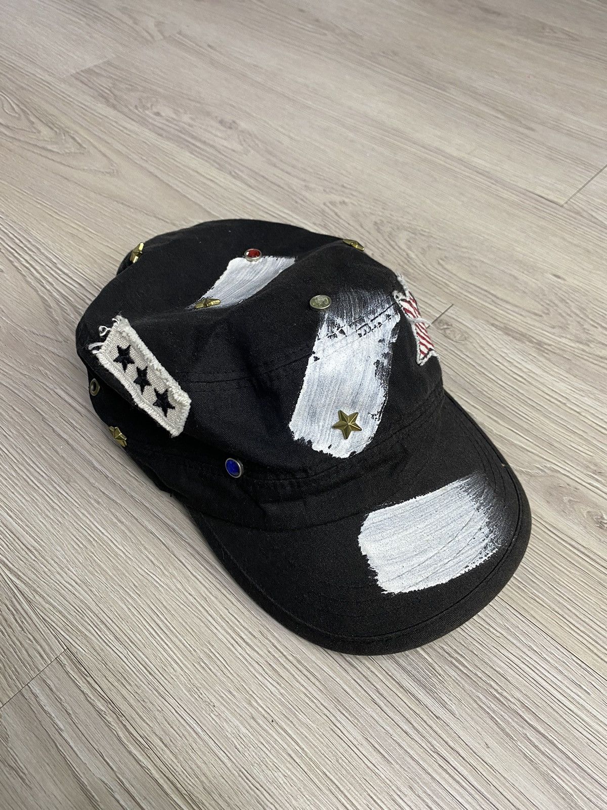 If Six Was Nine × Japanese Brand × Le Grande Bleu (L.G.B.) 2000s Patrol Studed ifsixwasnine lgb style cap Size ONE SIZE - 3 Thumbnail