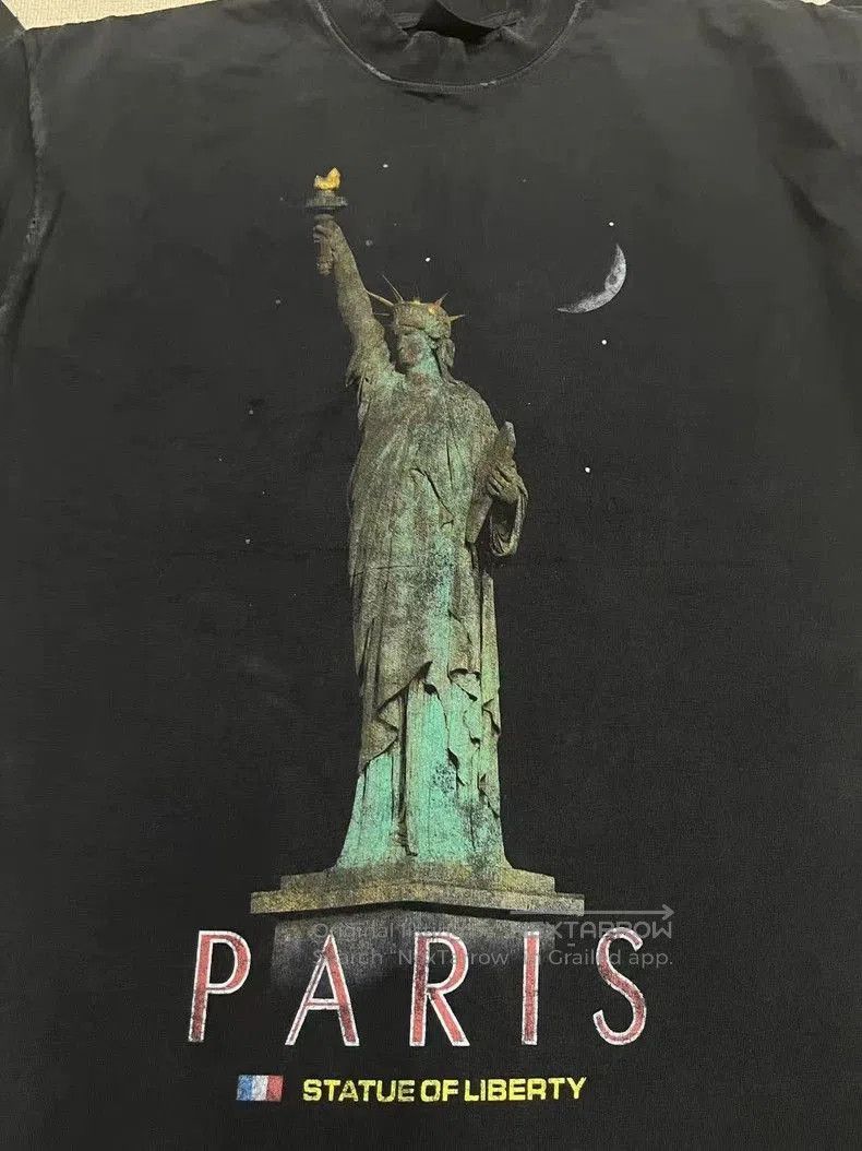 Balenciaga Balenciaga Paris Print Short Sleeve T. Size US XXS / EU 40 - 3 Thumbnail