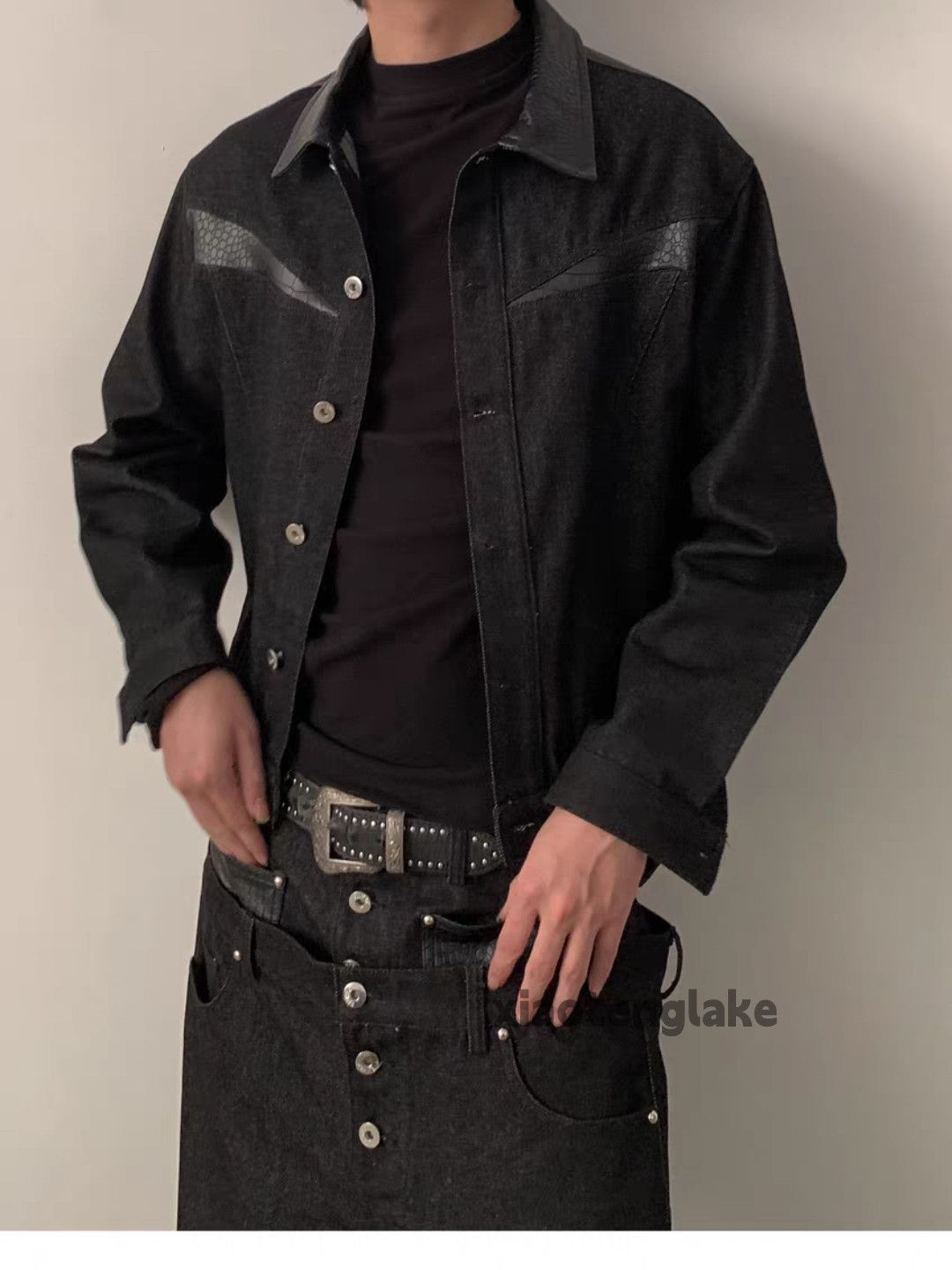 Vintage ltx motorcycle biker patchwork punk grunge jacket Size US XXL / EU 58 / 5 - 2 Thumbnail