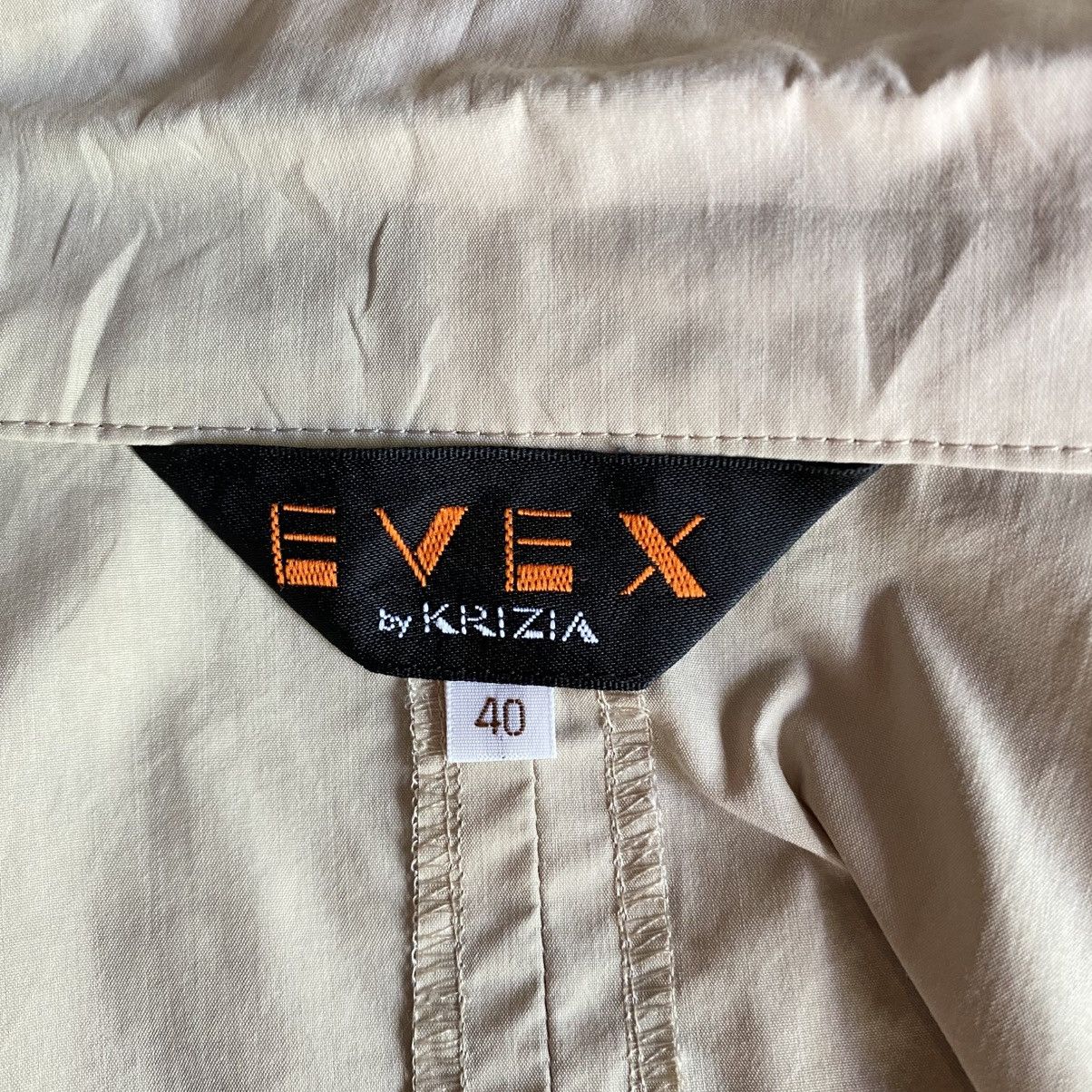 EVEX by KRIZIA Light Brown Ruched Zip Vest