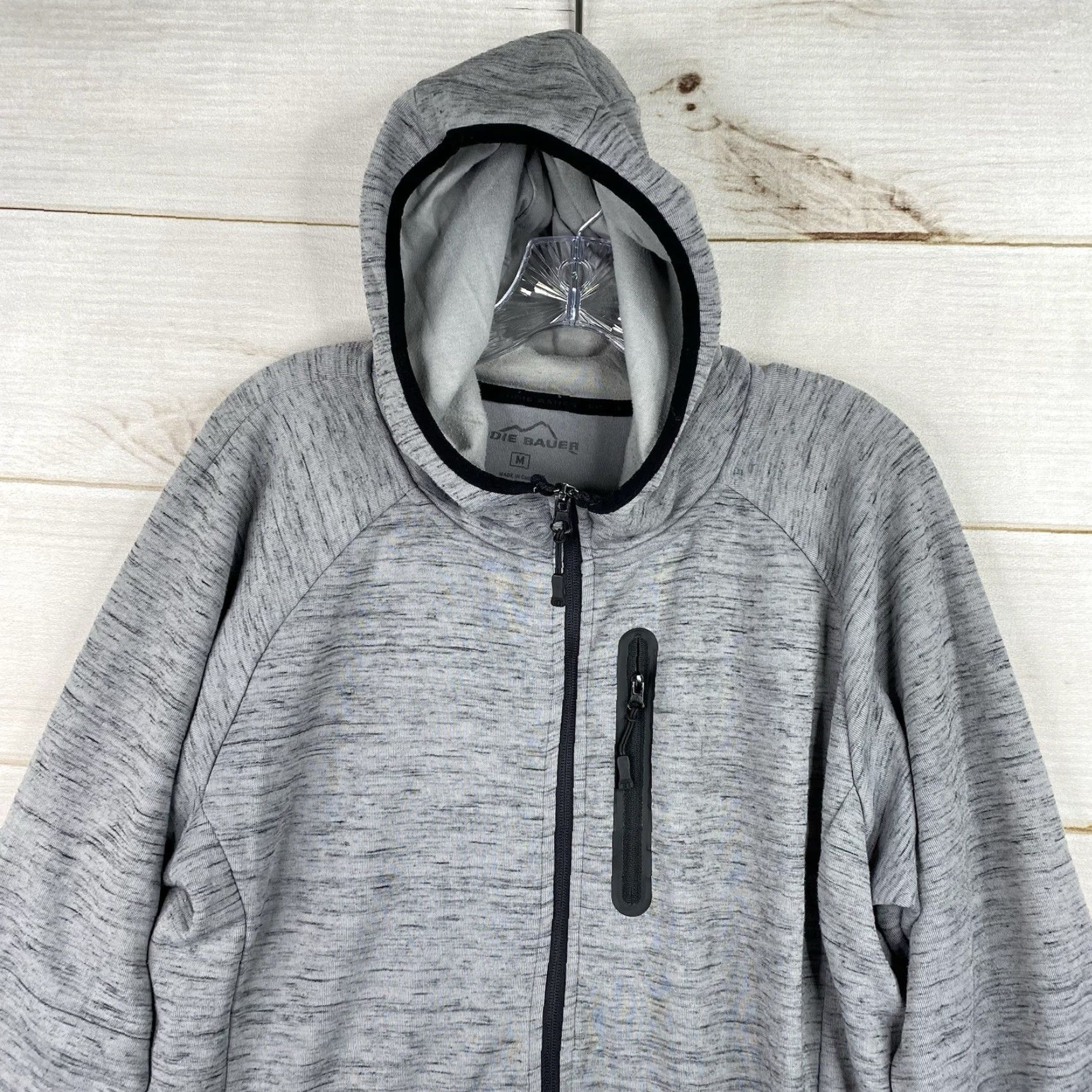 Eddie Bauer Eddie Bauer Hoodie Mens M Gray Full Zip Sweatshirt Jacket Casual Activewear Size US M / EU 48-50 / 2 - 2 Thumbnail