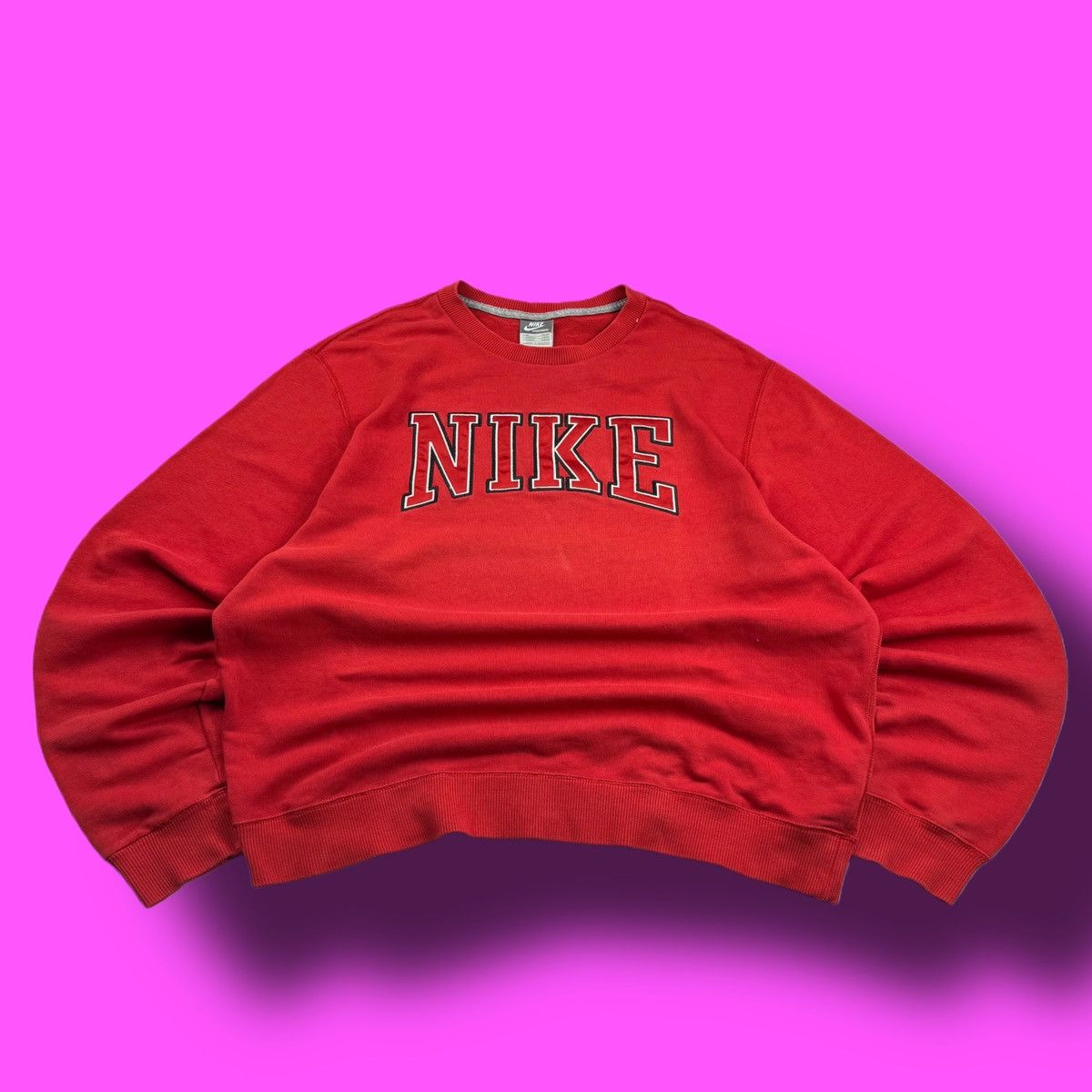 Nike × Vintage NIKE VINTAGE CENTER LOGO OVERSIZE BOXY SWEATSHIRT Size US M / EU 48-50 / 2 - 1 Thumbnail