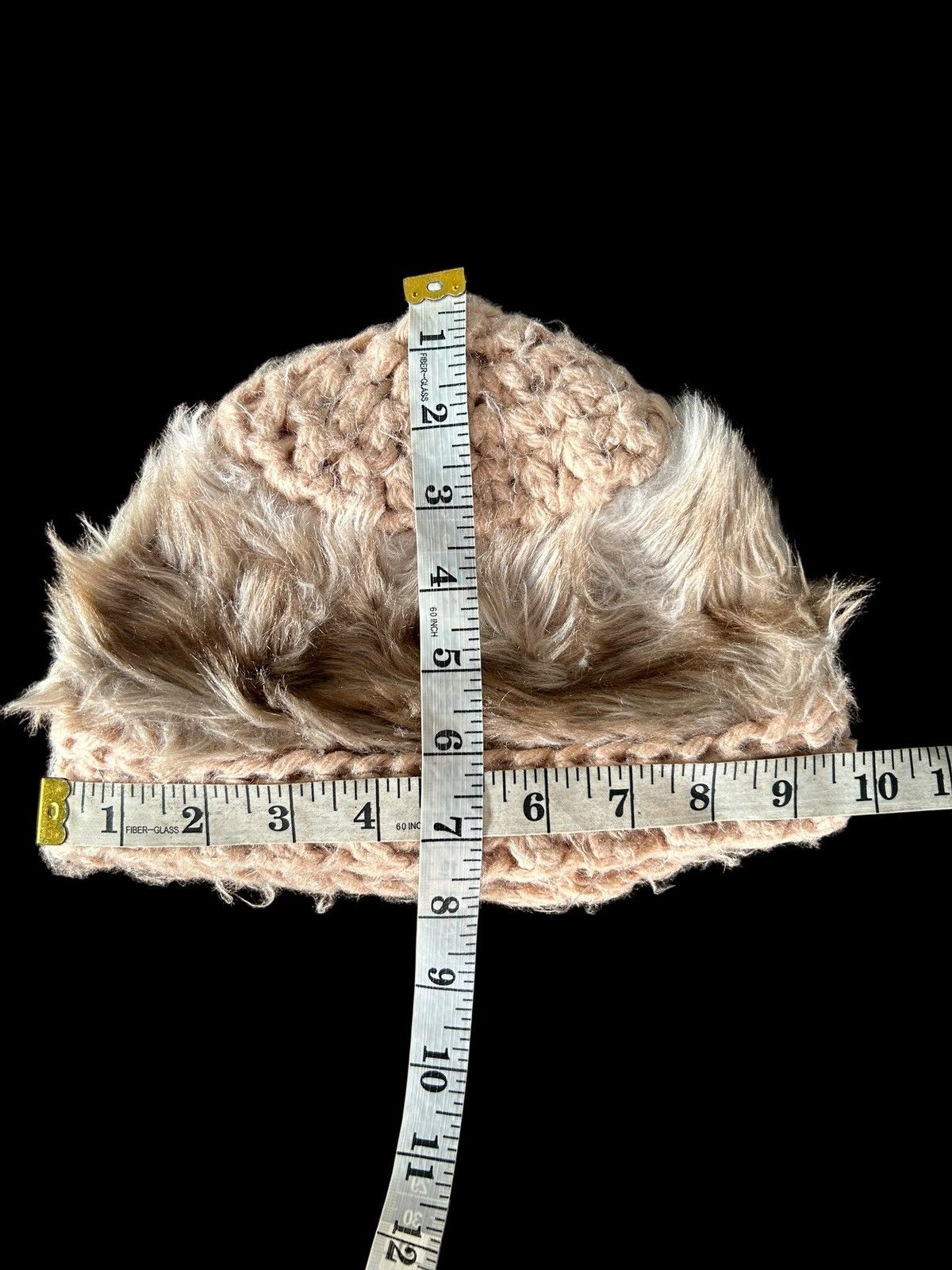 Japanese Brand × Kapital × Vintage Crochet Knitted handmade Fur hairy Beanie Hats Rare☠️☠️ Size ONE SIZE - 5 Thumbnail