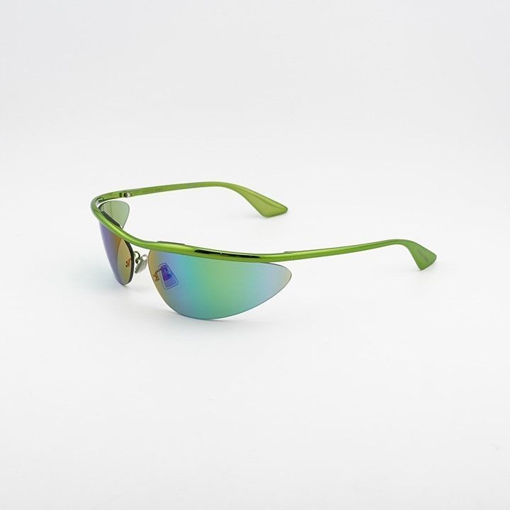 Bottega Veneta Bottega Veneta BV1174S 003 Sunglasses Green Cat Eye Frame Size ONE SIZE - 5 Thumbnail