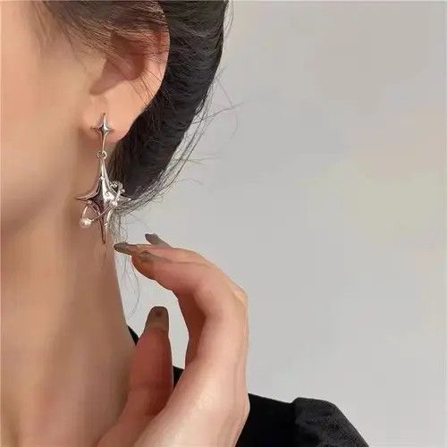 Jewelry Y2K Star Drop Earring Size ONE SIZE - 4 Thumbnail