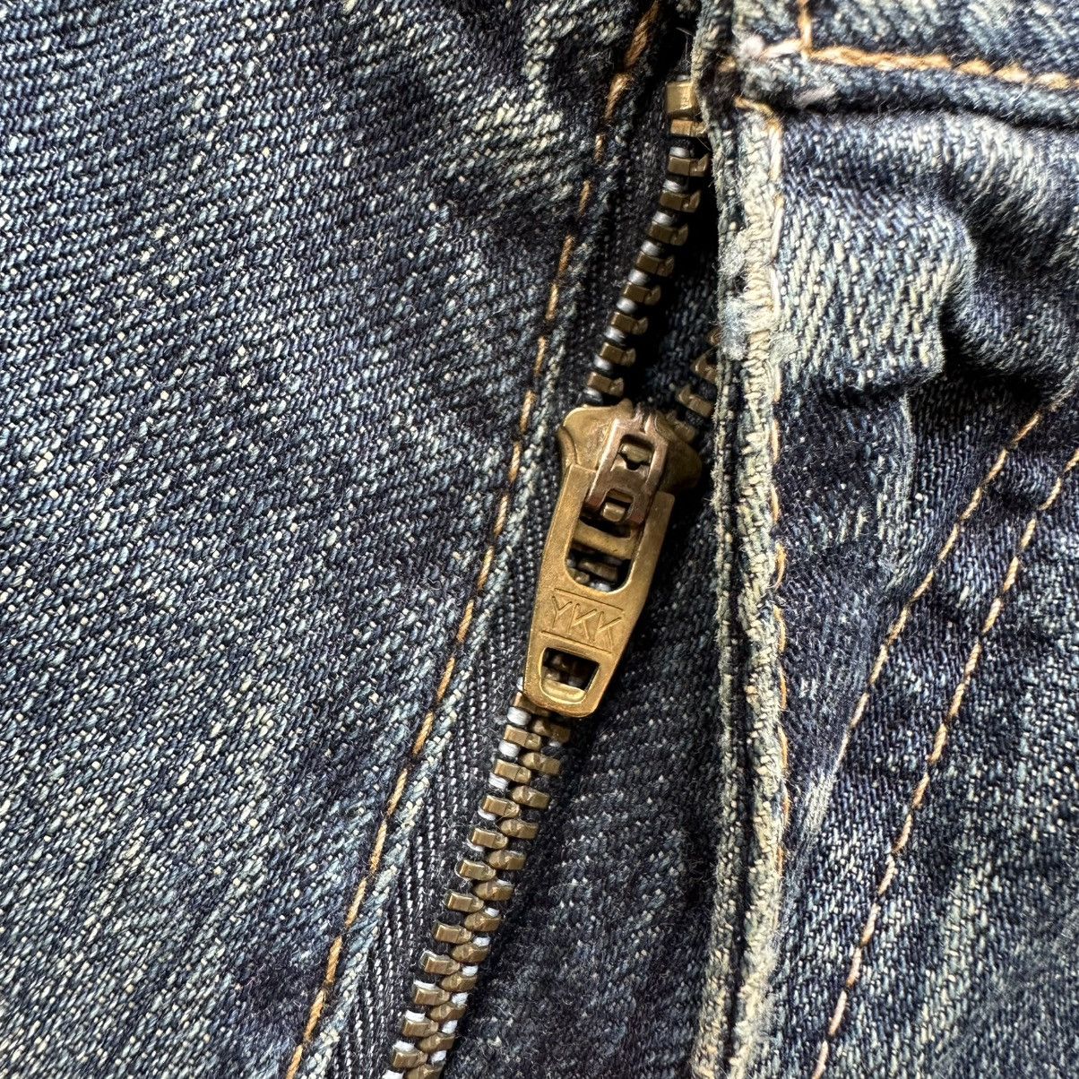 Japanese Brand Vintage Tete Homme Distressed Faded Denim Jean Pant W30 Size US 30 / EU 46 - 5 Thumbnail