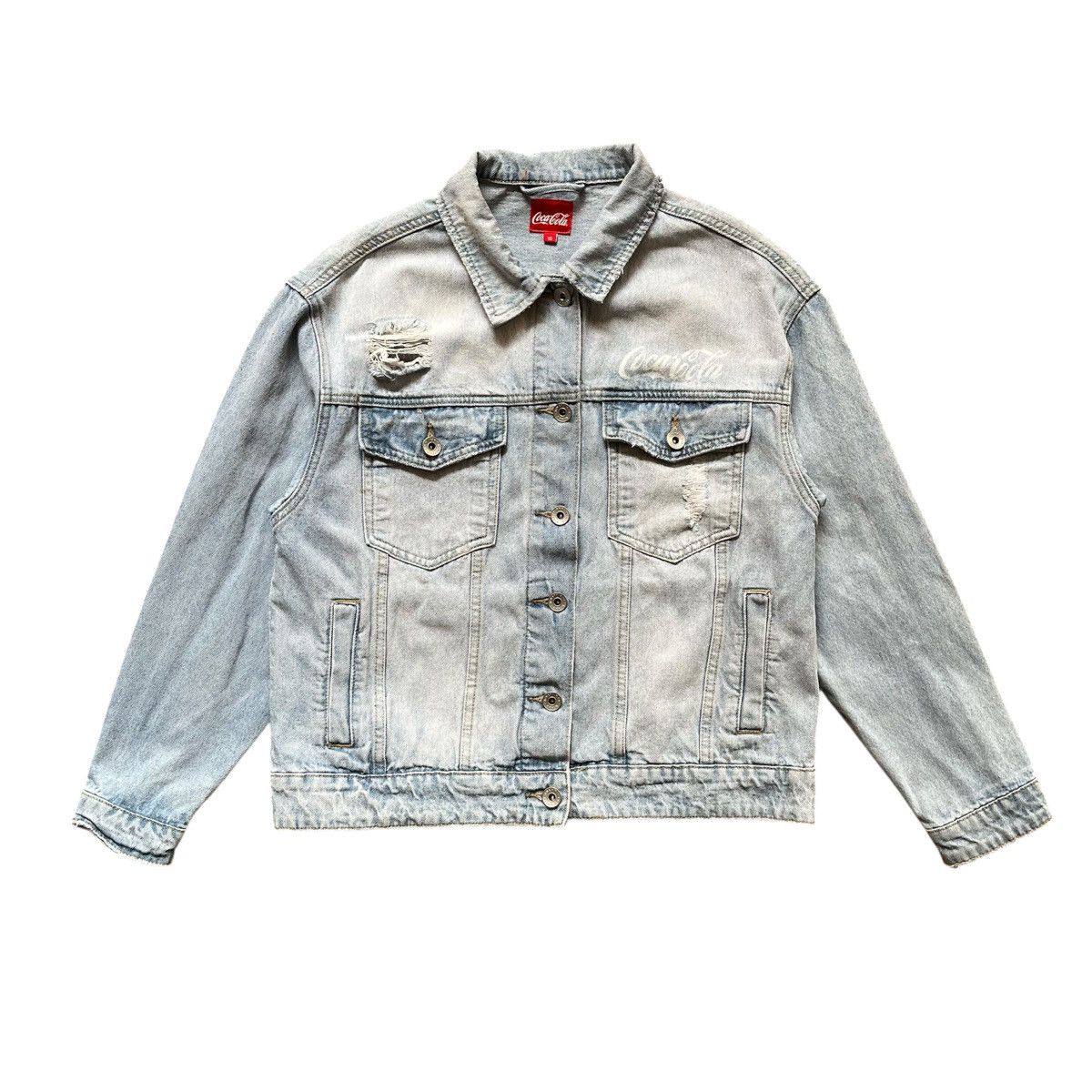 Vintage Coca-Cola Denim Jacket Size US S / EU 44-46 / 1 - 2 Thumbnail