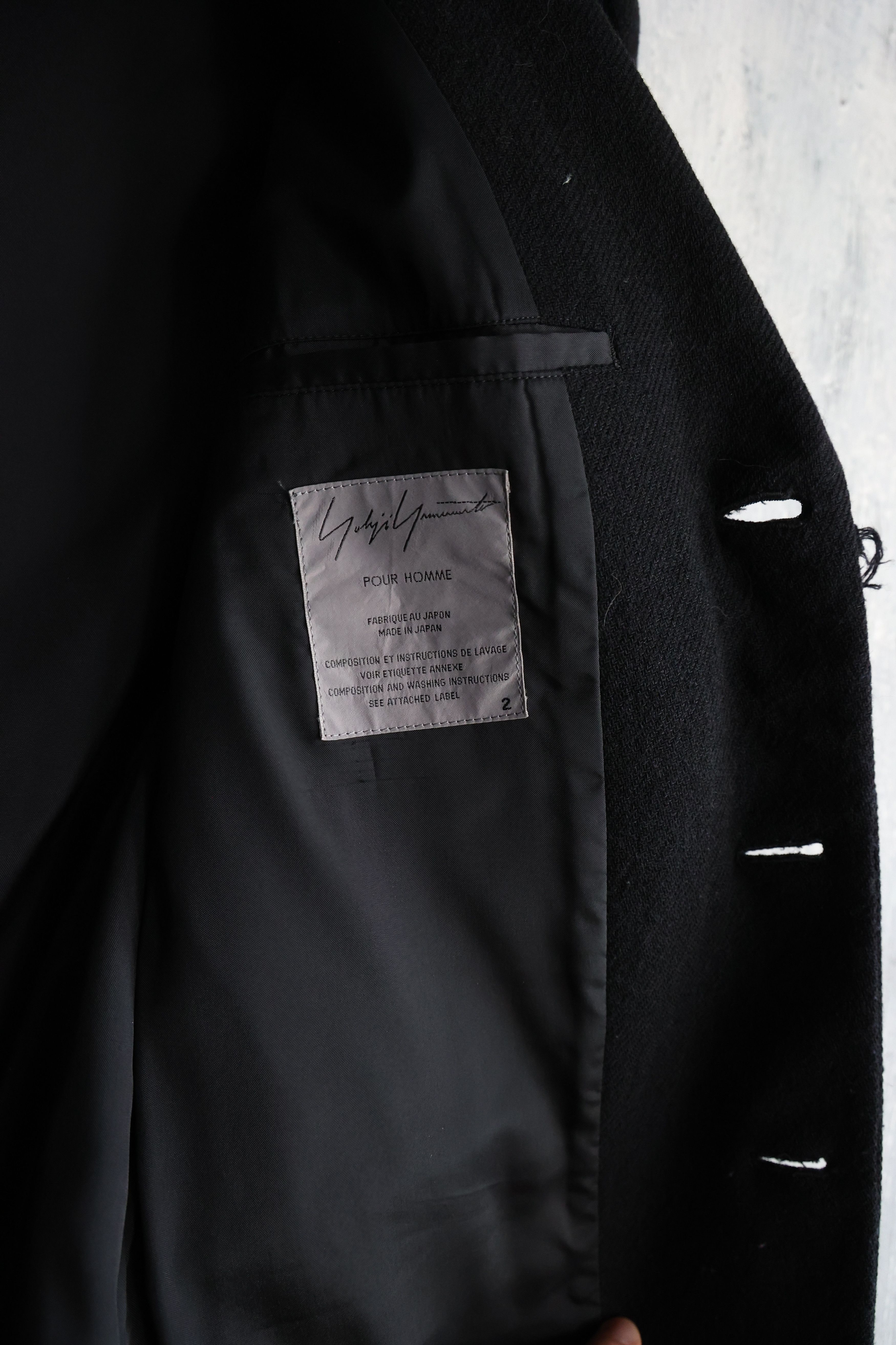 Yohji Yamamoto VERY RARE yohji yamamoto pour homme blazer 05aw Size US M / EU 48-50 / 2 - 3 Thumbnail