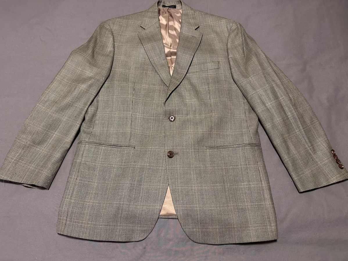 Lauren Ralph Lauren Lauren Ralph Lauren Wool & Silk Houndstooth Brown Blazer Size 42R - 1 Thumbnail