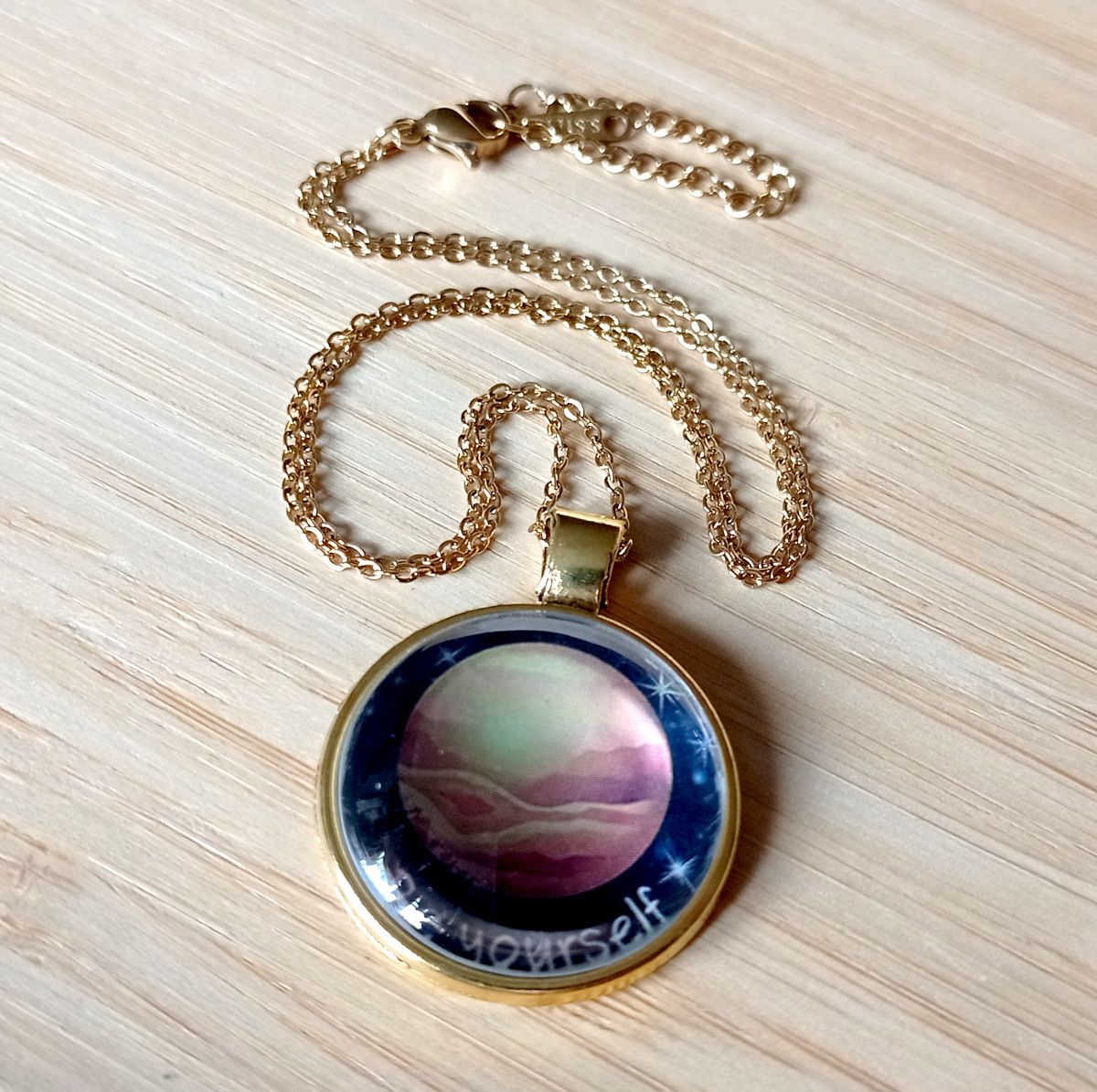 Hysteric Glamour × Japanese Brand × Vintage Punk Tiny Planet Mars Stainless Steel Gold Necklace Unique Size ONE SIZE - 8 Thumbnail