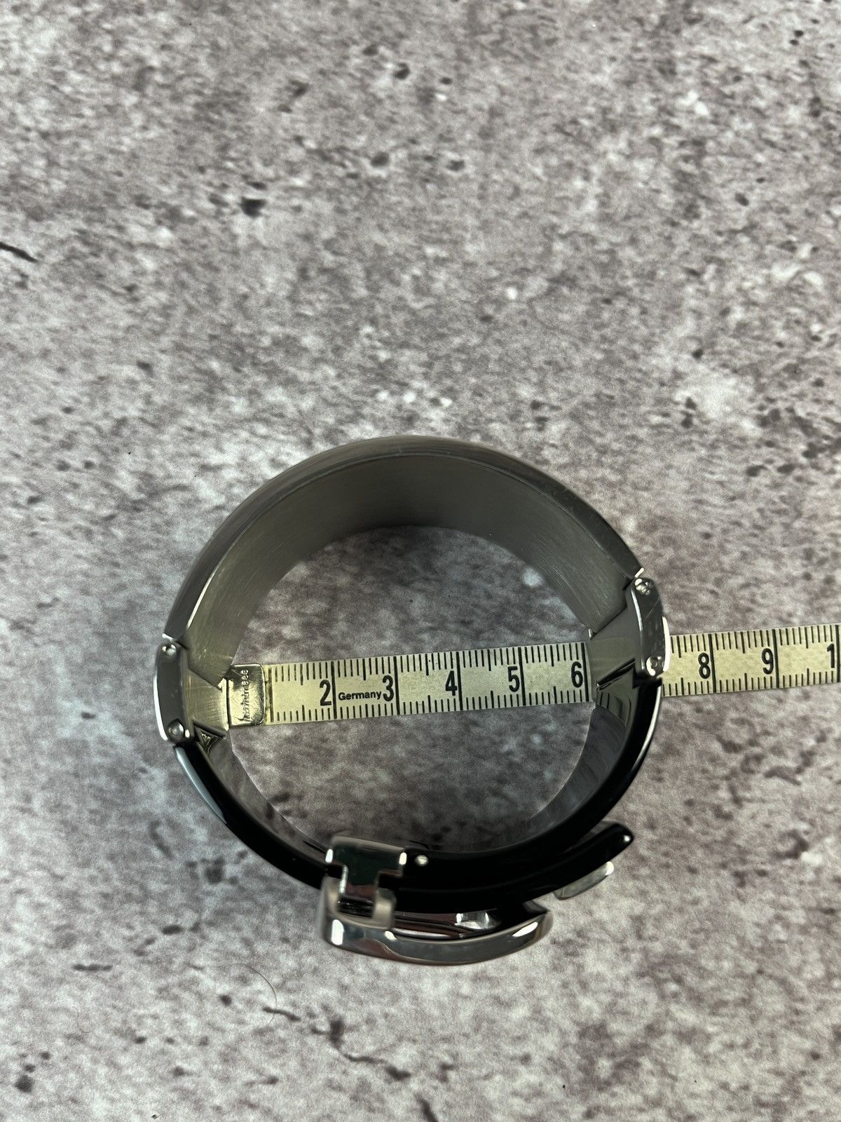 Dolce & Gabbana Vintage🔥DOLCE & GABBANA Black Lucite Chrome Buckle Bracelet Size ONE SIZE - 17 Thumbnail