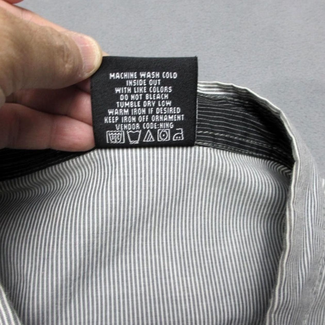 Vintage Mecca Shirt Mens 2XL Gray Pinstripe Short Sleeve Snap Front Garage Y2K Shop USA Shirt Size US XXL / EU 58 / 5 - 4 Thumbnail