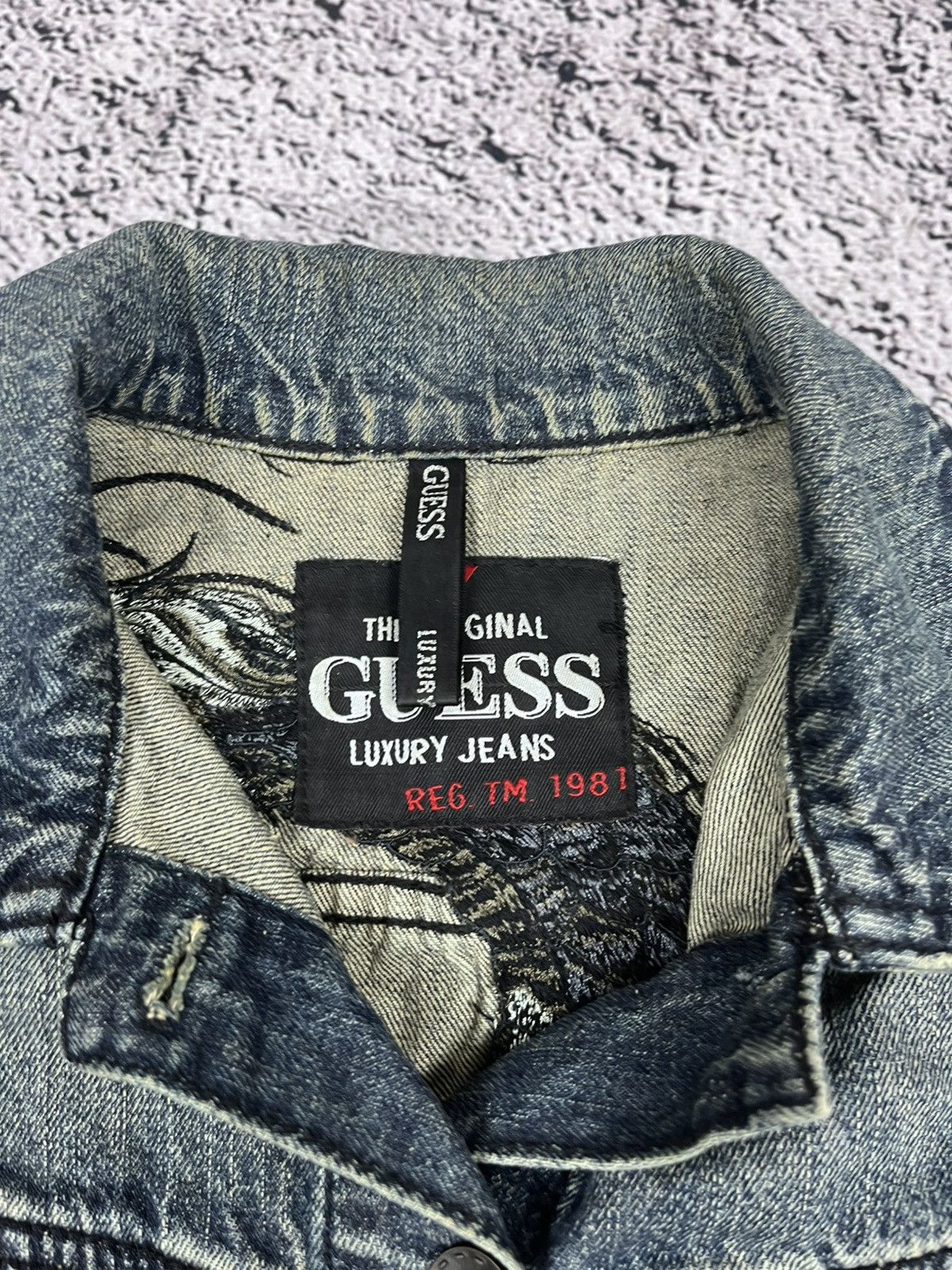 Guess Vintage Guess Dragon Embroidered Japanese denim jacket S Size S / US 4 / IT 40 - 5 Thumbnail