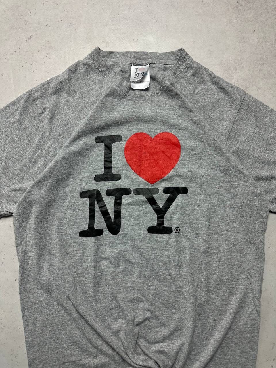 Vintage Vintage I ❤️ New York Raf Boxy T-shirt Y2K L Size US L / EU 52-54 / 3 - 4 Thumbnail