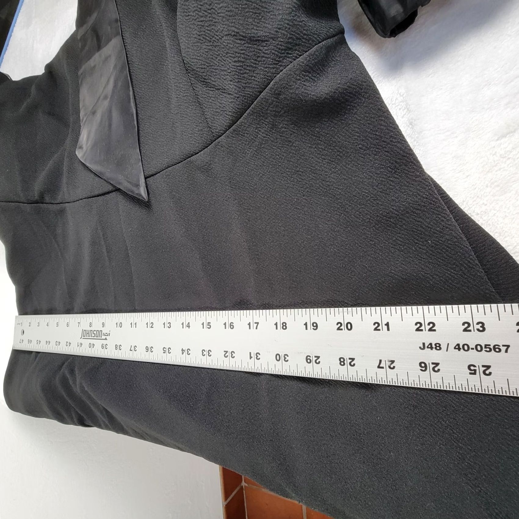 Vintage Ashley Stewart Dress Organza Puff Sleeve Tie Neck Black Size 16 Stretch New Size XXL / US 16-18 / IT 52-54 - 7 Thumbnail