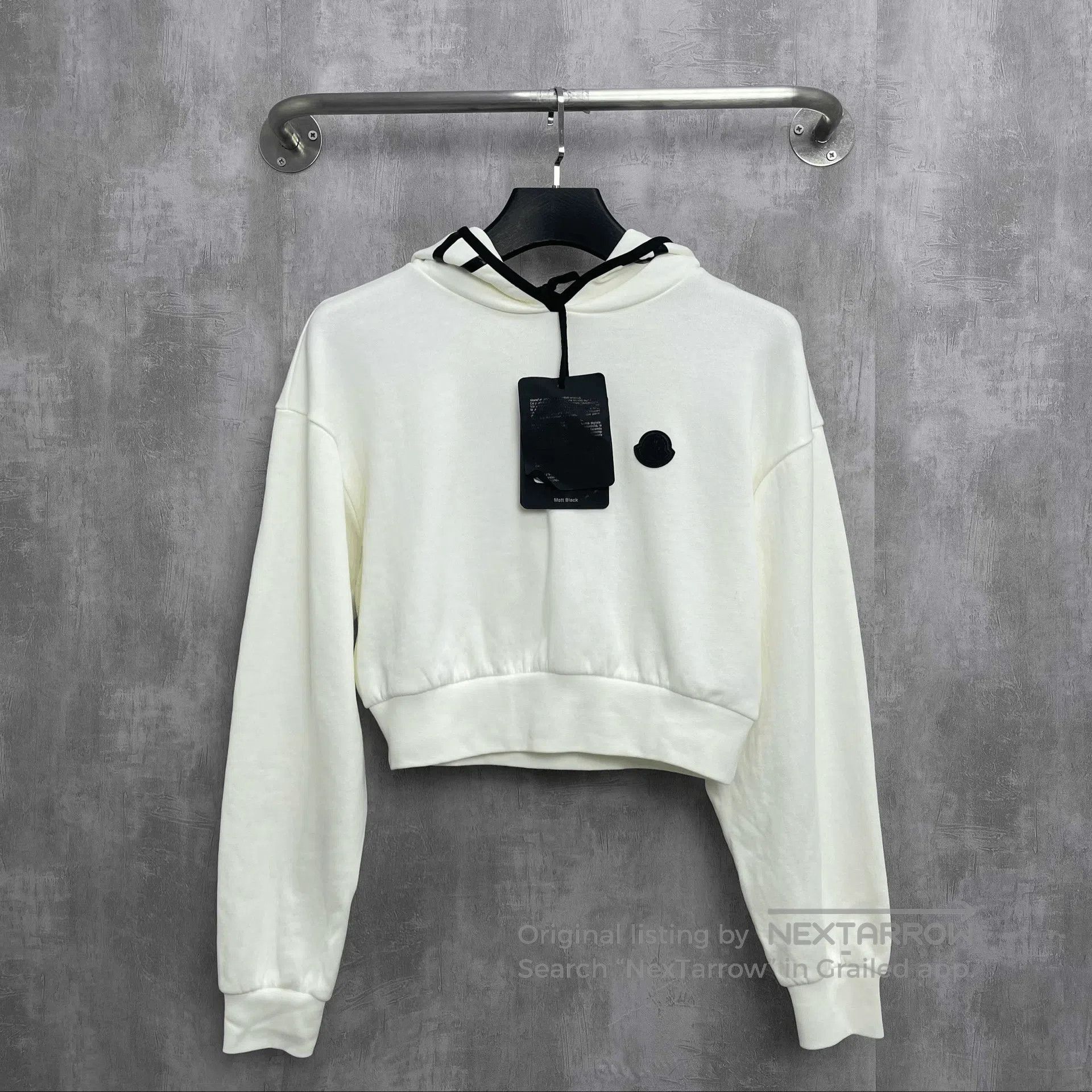 Moncler Moncler White Big Logo Hoodie. Size XS / US 0-2 / IT 36-38 - 1 Thumbnail