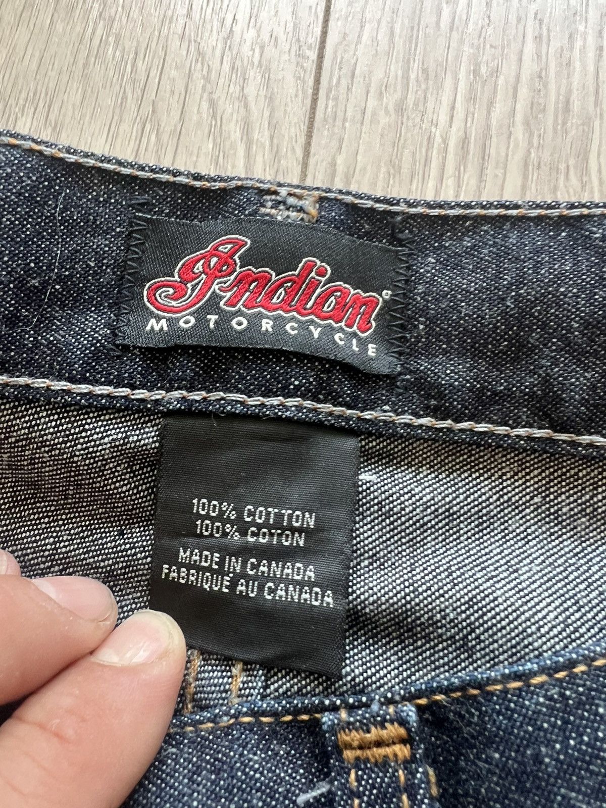 Other Vintage Indian Motorcycle Denim Jeans Pants 90s Y2K Size US 30 / EU 46 - 2 Thumbnail
