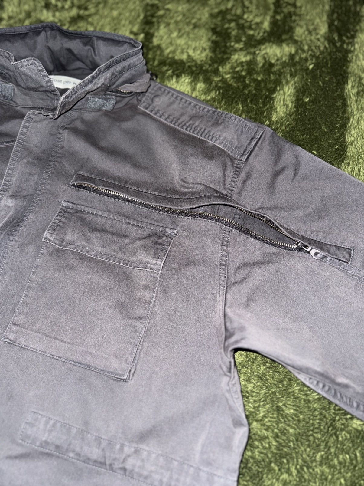 Japanese Brand [XL] Cost Per Kilo Vintage Washed M65 Field Jacket Dark Grey Size US XL / EU 56 / 4 - 5 Thumbnail