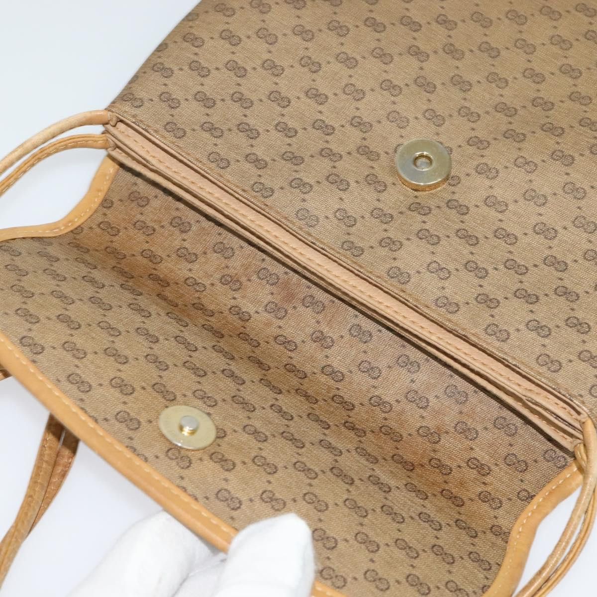 Gucci GUCCI Micro GG Supreme Shoulder Bag Pvc Beige Gold 007 49 Size ONE SIZE - 14 Thumbnail
