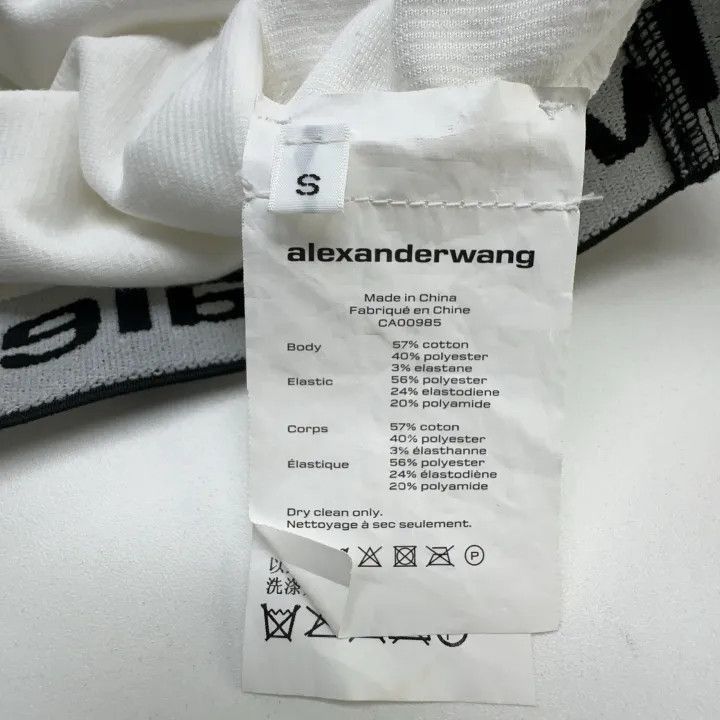 Alexander Wang Alexander Wang SS22 Logo Crop Tank Top - Size S / US 4 / IT 40 - 3 Thumbnail