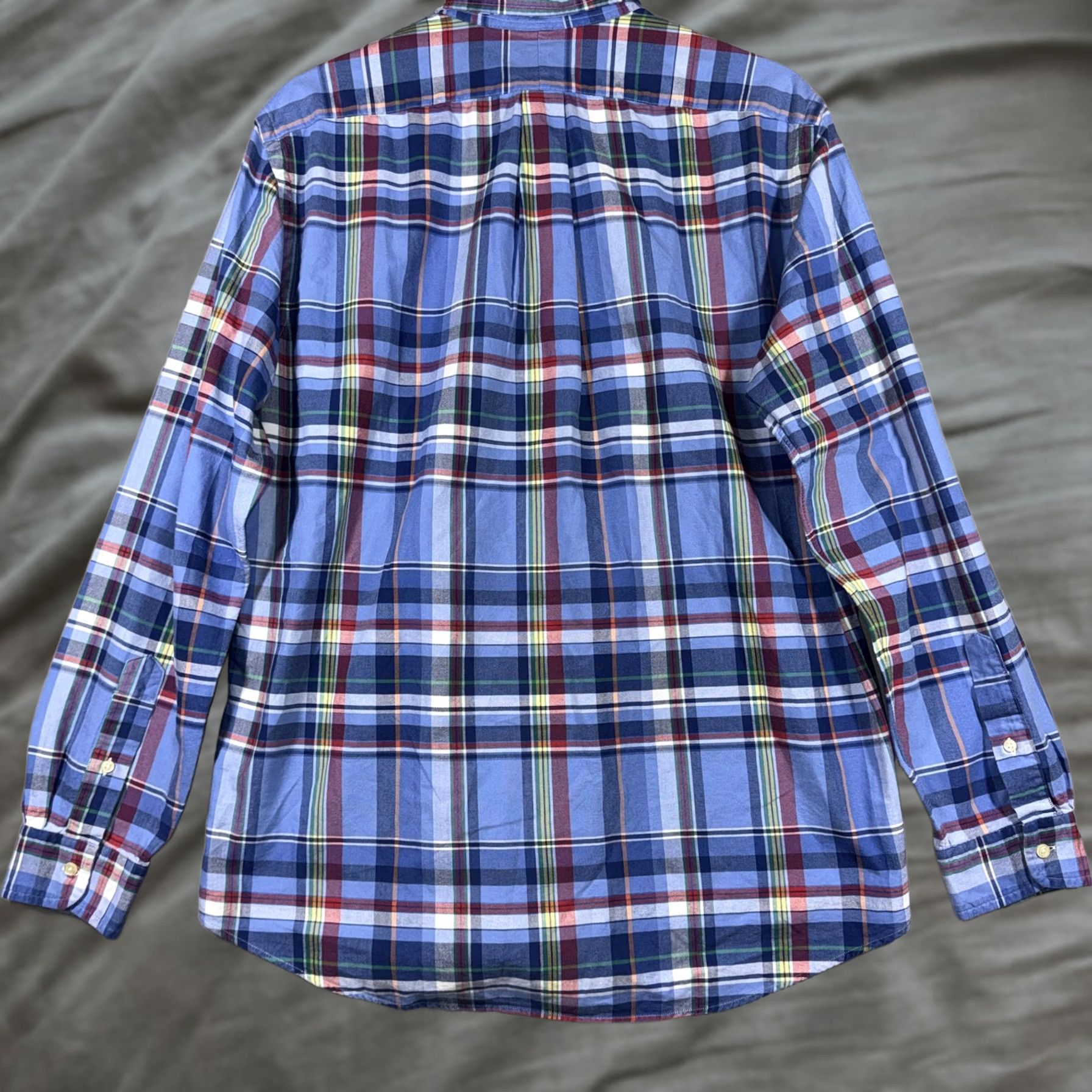 Ralph Lauren Polo Ralph Lauren Shirt Mens XL Blue Plaid Button Front Long Sleeve Classic Fit Size US XL / EU 56 / 4 - 1 Thumbnail