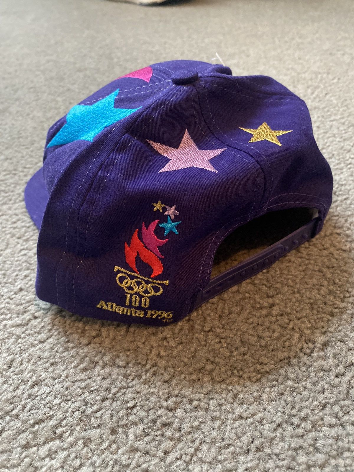 USA Olympics × Vintage Rare Deadstock Atlanta 1996 Olympics SnapBack Hat Size ONE SIZE - 4 Thumbnail