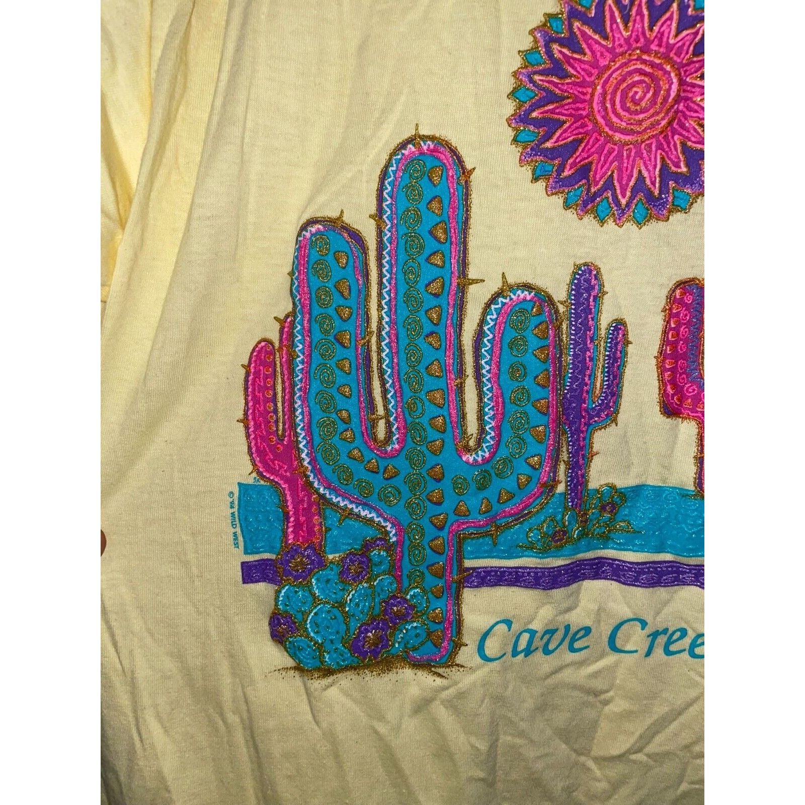 Jerzees Vintage Cave Creek Arizona Shirt Cactus Tee 90s 1994 VTG L Size US L / EU 52-54 / 3 - 2 Thumbnail
