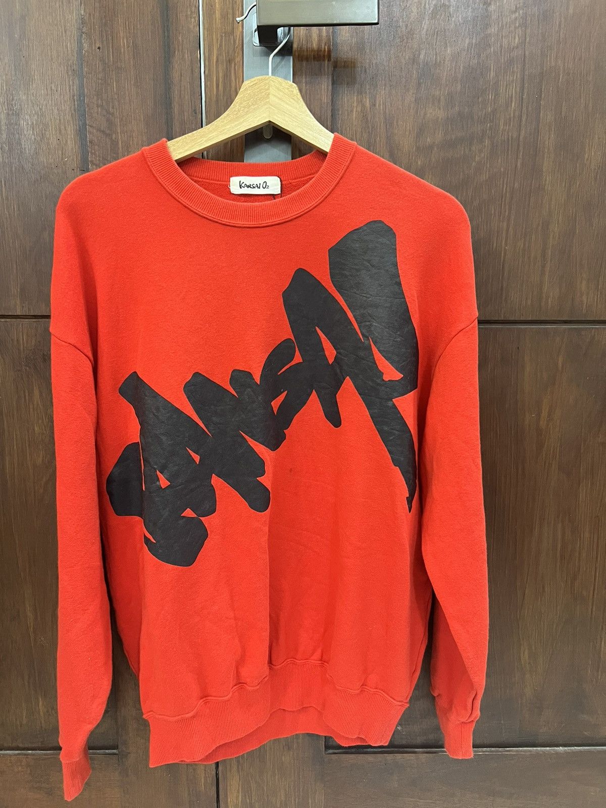 Kansai Yamamoto × Vintage Kansai O2 YamamotoBig Logo Sweatshirt Size US L / EU 52-54 / 3 - 1 Thumbnail