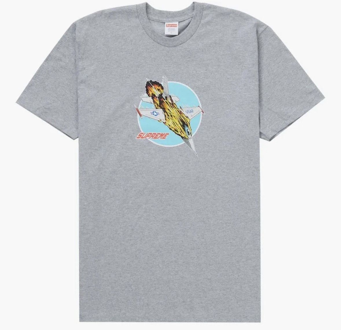 Supreme Supreme Jet Tee Medium New Heather Gray Size US M / EU 48-50 / 2 - 4 Thumbnail