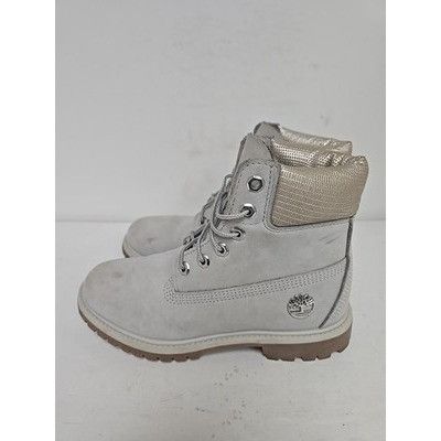 Timberland Timberland Women's A1UWF 6" Premium Boots Light Gray Size 7M Size US 7 / IT 37 - 4 Thumbnail