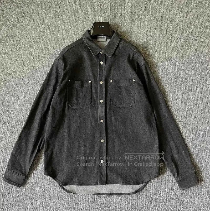 Dior Dior Black Long Sleeve Cotton Blend Shirt . Size US XL / EU 56 / 4 - 1 Thumbnail