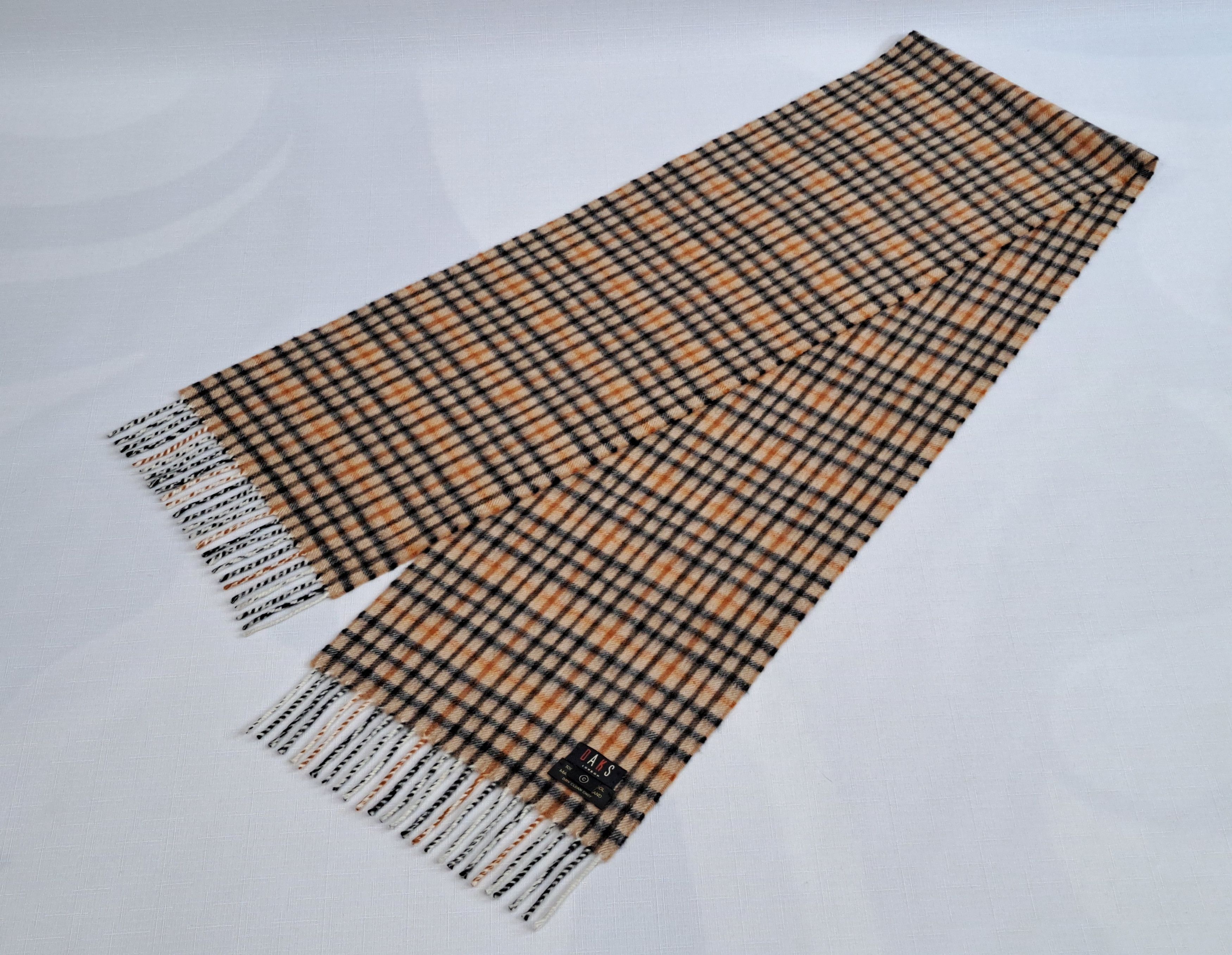 DAKS DAKS London checked wool scarf. Size ONE SIZE - 4 Thumbnail