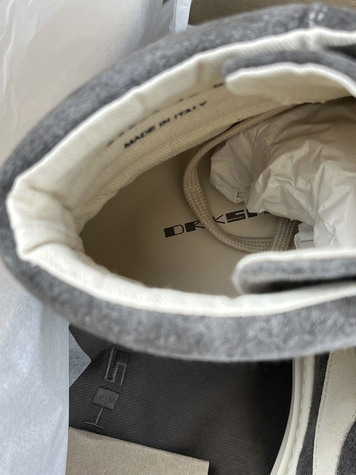 Rick Owens FW24 Rick Owens Vans Vintage Sneaks High Moleskin DRKSHDW Size US 12 / EU 45 - 9 Thumbnail