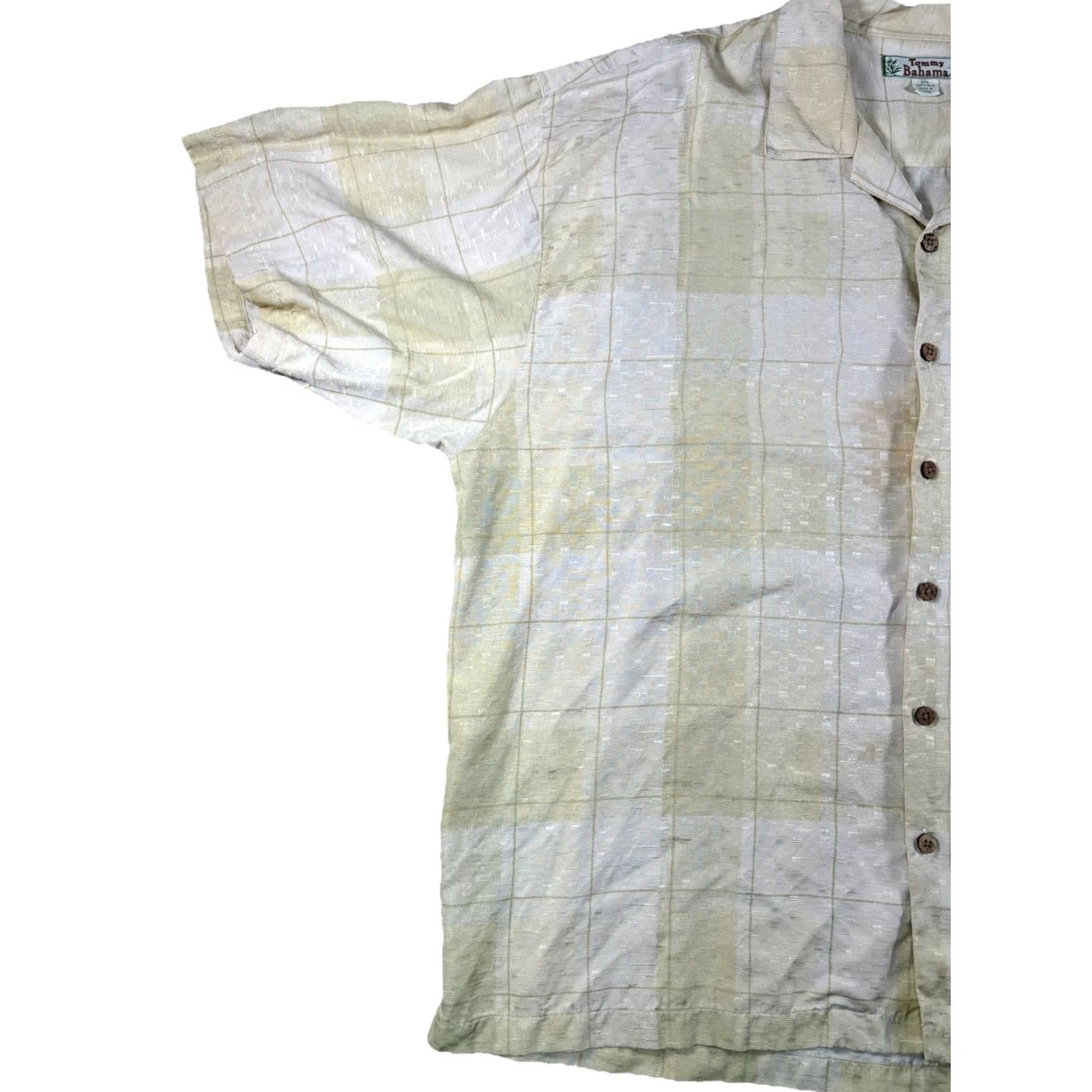 Tommy Bahama VINTAGE Tommy Bahama Button-Up Shirt Short Sleeve Yellow Plaid XXL 2XL Men’s Beach Retro Vintage Size US XXL / EU 58 / 5 - 5 Thumbnail