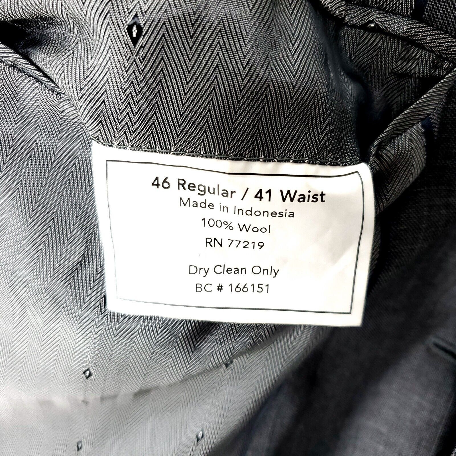 Joseph & Feiss DAMAGED Joseph & Feiss Super 100s Wool 2 Button Blazer 44R O Size 44R - 11 Thumbnail