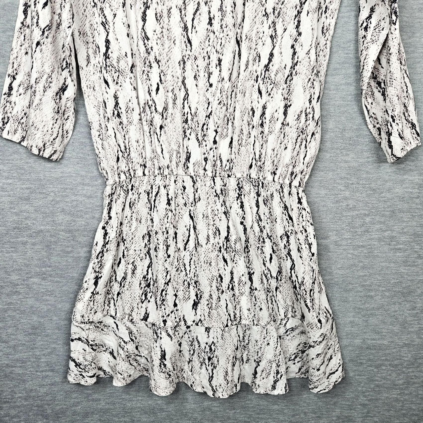 Joie SOFT JOIE Women's Arryn B Snake Printed 3/4 Sleeve Mini Rayon Dress Sz XXS Size XXS / US 00 / IT 34 - 6 Thumbnail