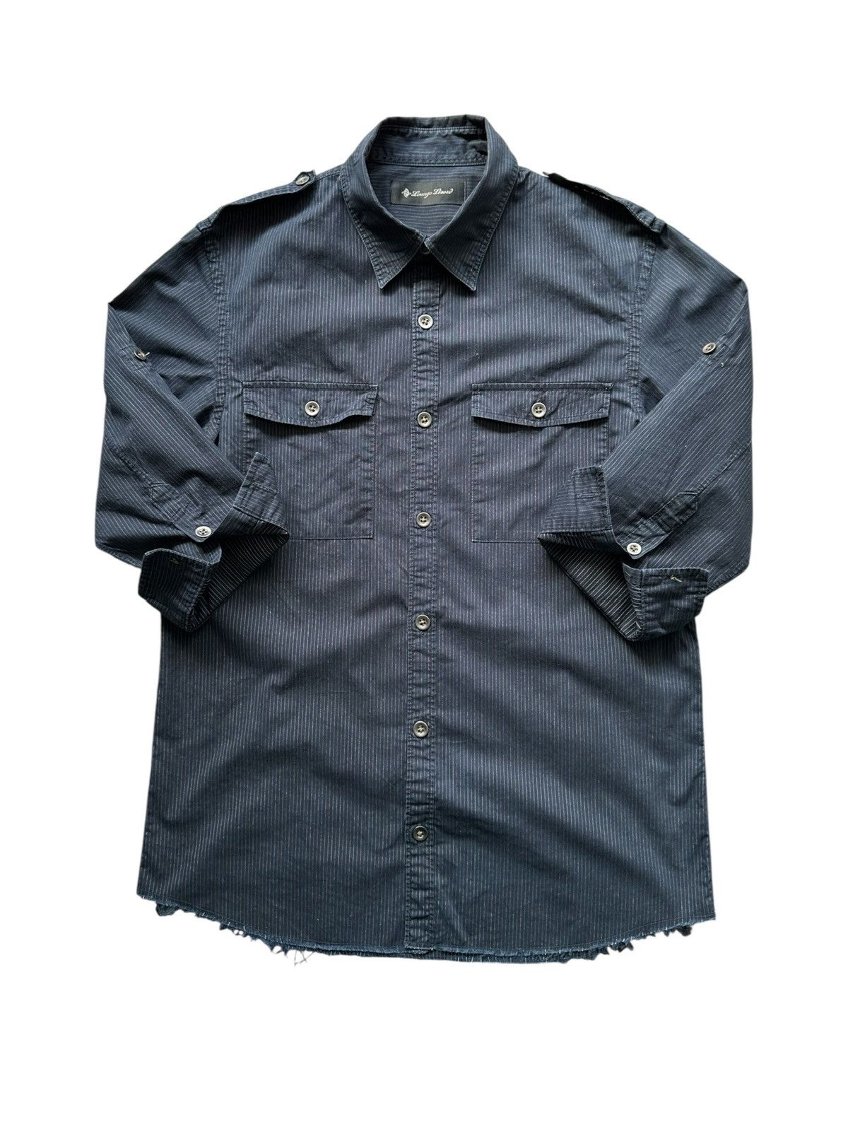 Lounge Lizard 00's - Lounge Lizard pinstripe double pocket shirt Size US M / EU 48-50 / 2 - 5 Thumbnail