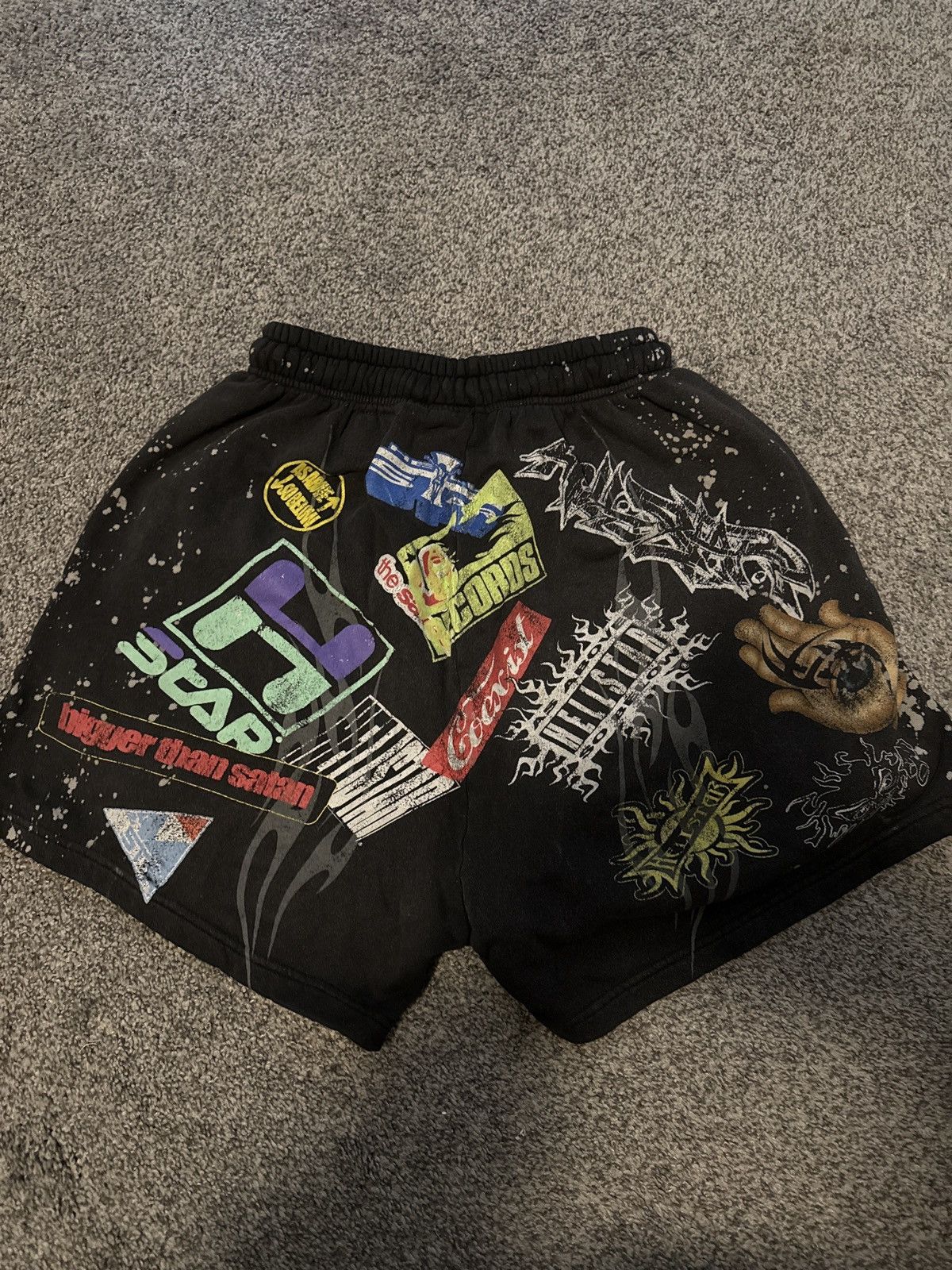 HELLSTAR 🔥Hellstar Graffiti / “Patches” Rare Shorts sz Small🔥 Size US 31 - 2 Thumbnail