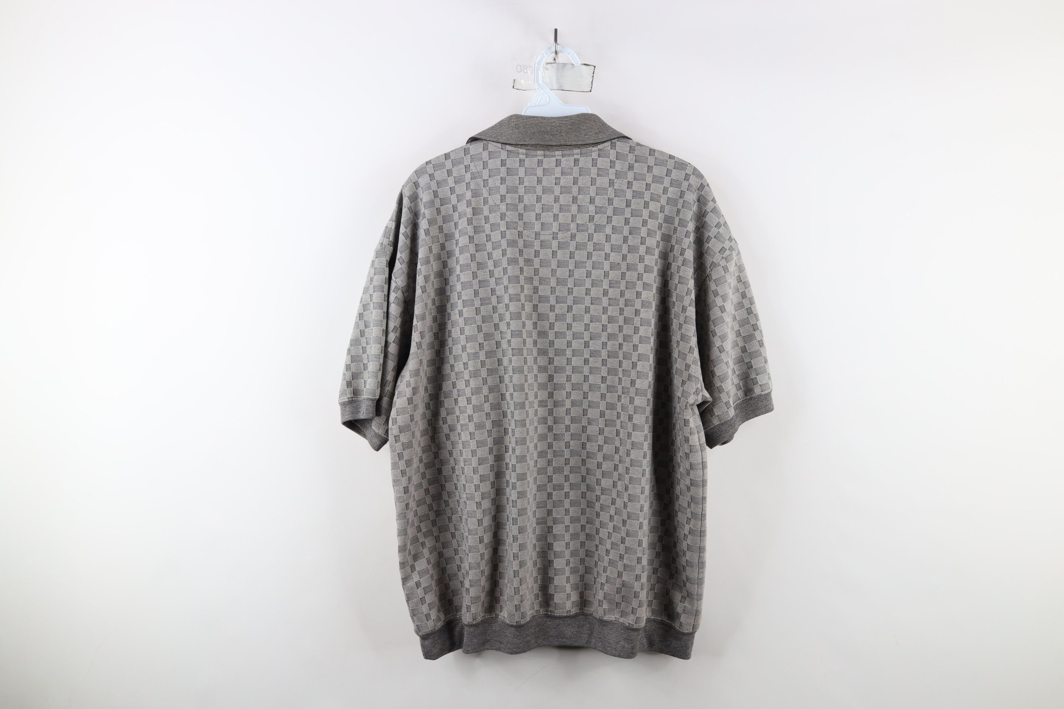 Vintage Vintage 90s Streetwear Checkered Pullover Polo Shirt Mob Size US L / EU 52-54 / 3 - 9 Thumbnail