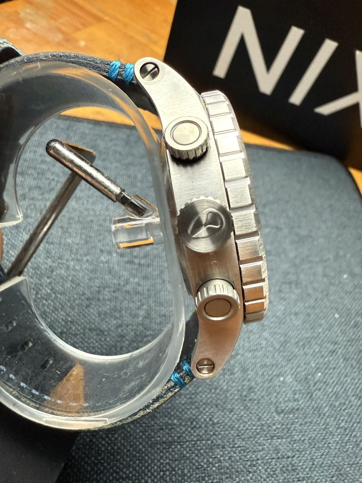 Nixon Nixon 48-20 Chrono Leather Watch Size ONE SIZE - 2 Thumbnail