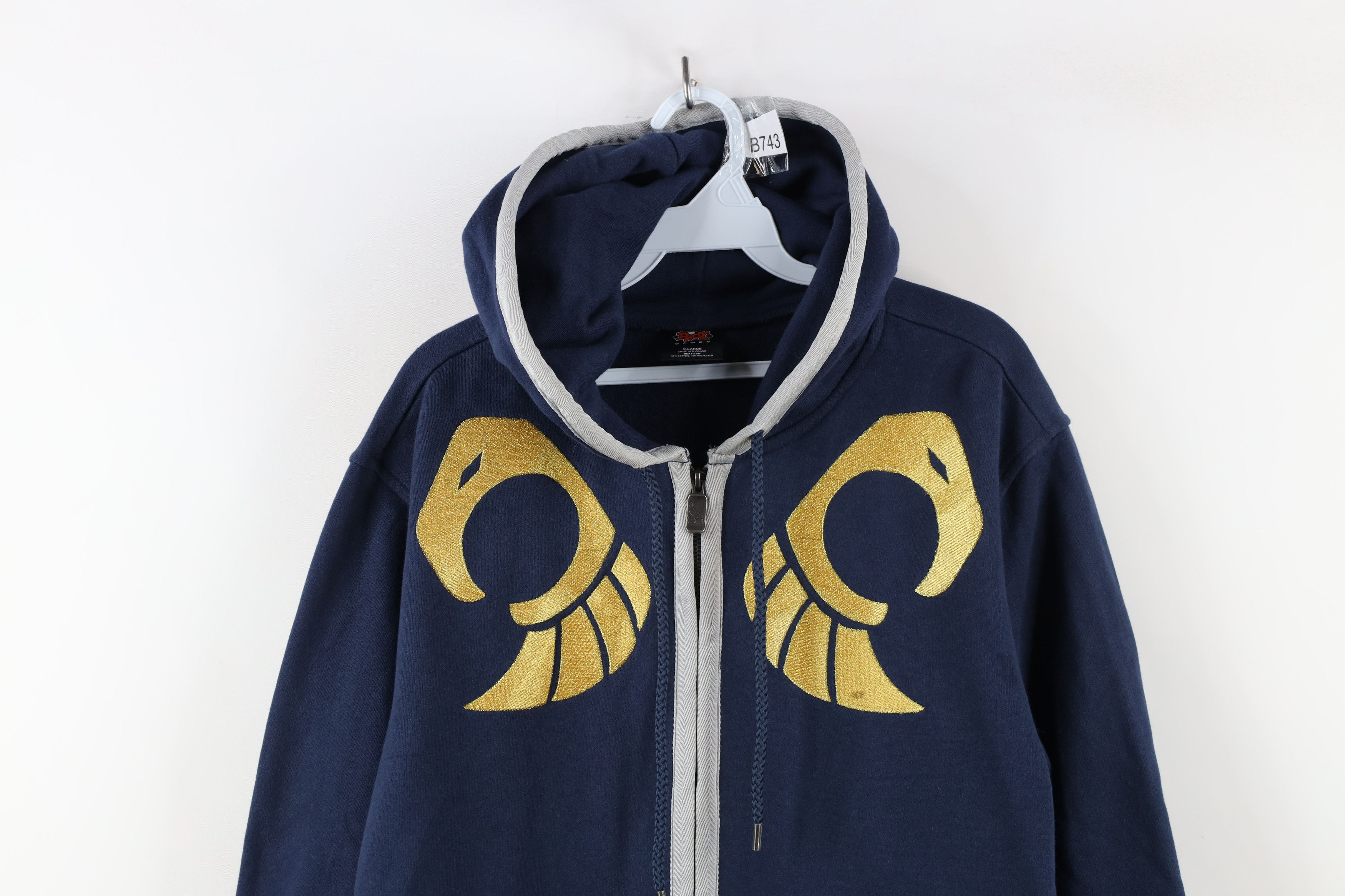 Vintage Riot Games Legends Official Demacia Hoodie Sweatshirt Blue Size US XL / EU 56 / 4 - 2 Thumbnail