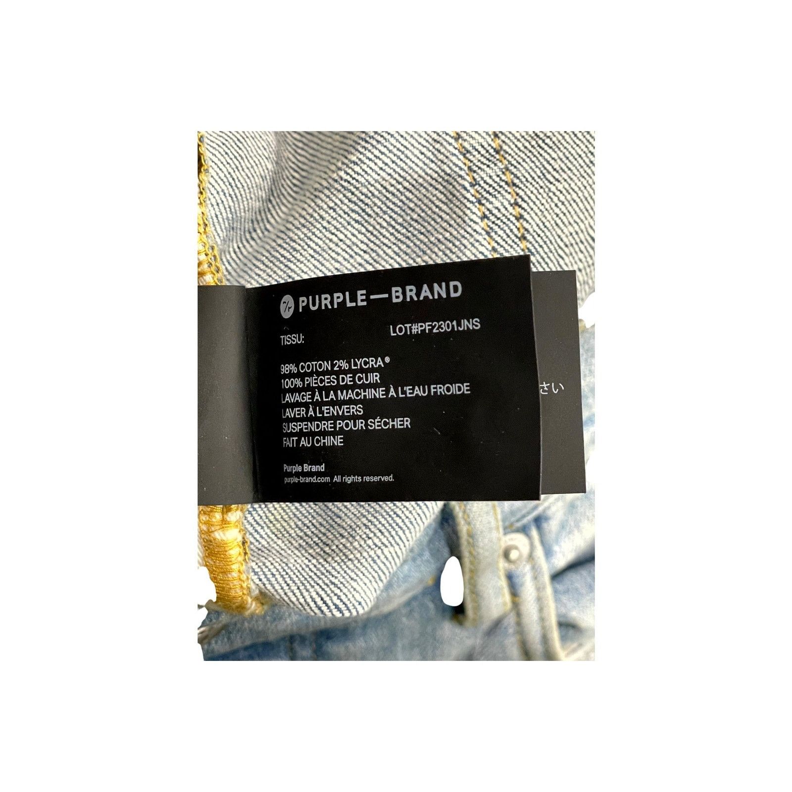 Purple Brand Purple Brand Patchwork Light Wash Jeans Size US 36 / EU 52 - 7 Thumbnail