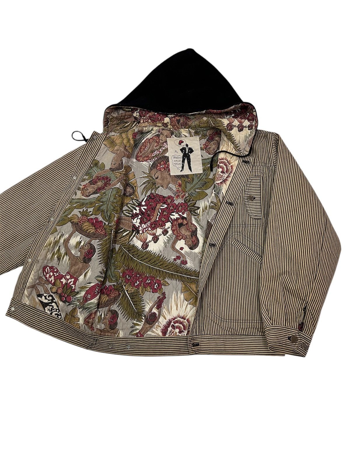 Japanese Brand × PERSON'S × Vintage Vintage Person's Reversible Hooded Full Zipper Jacket Size US M / EU 48-50 / 2 - 2 Thumbnail