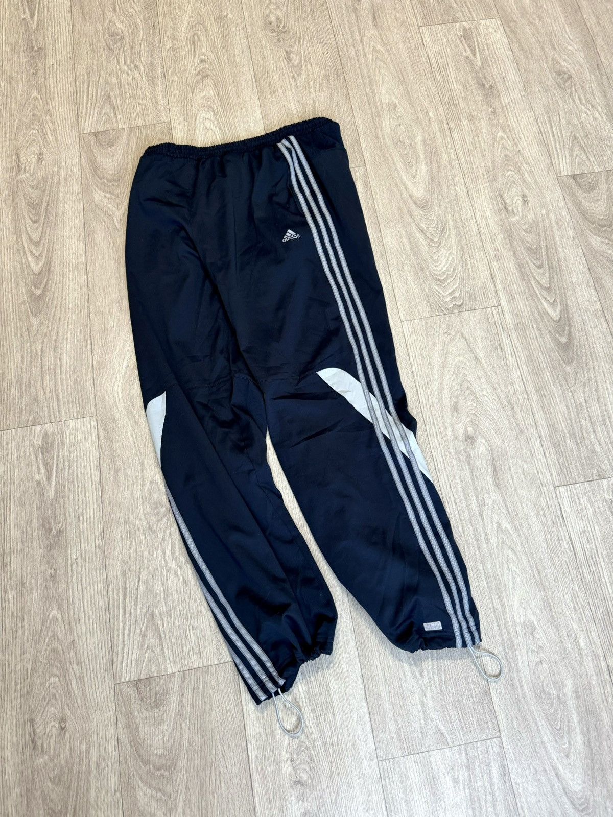 Adidas 🔷Vintage Adidas Nylon Drill Y2K Track Pants 2000s🔷 Size US 36 / EU 52 - 2 Thumbnail