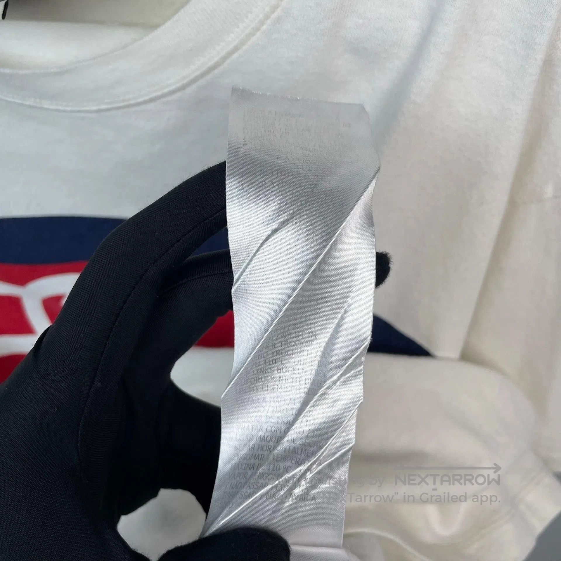Gucci Guicci White and red blue striped logo short-sleeve T-shir Size US XS / EU 42 / 0 - 6 Thumbnail